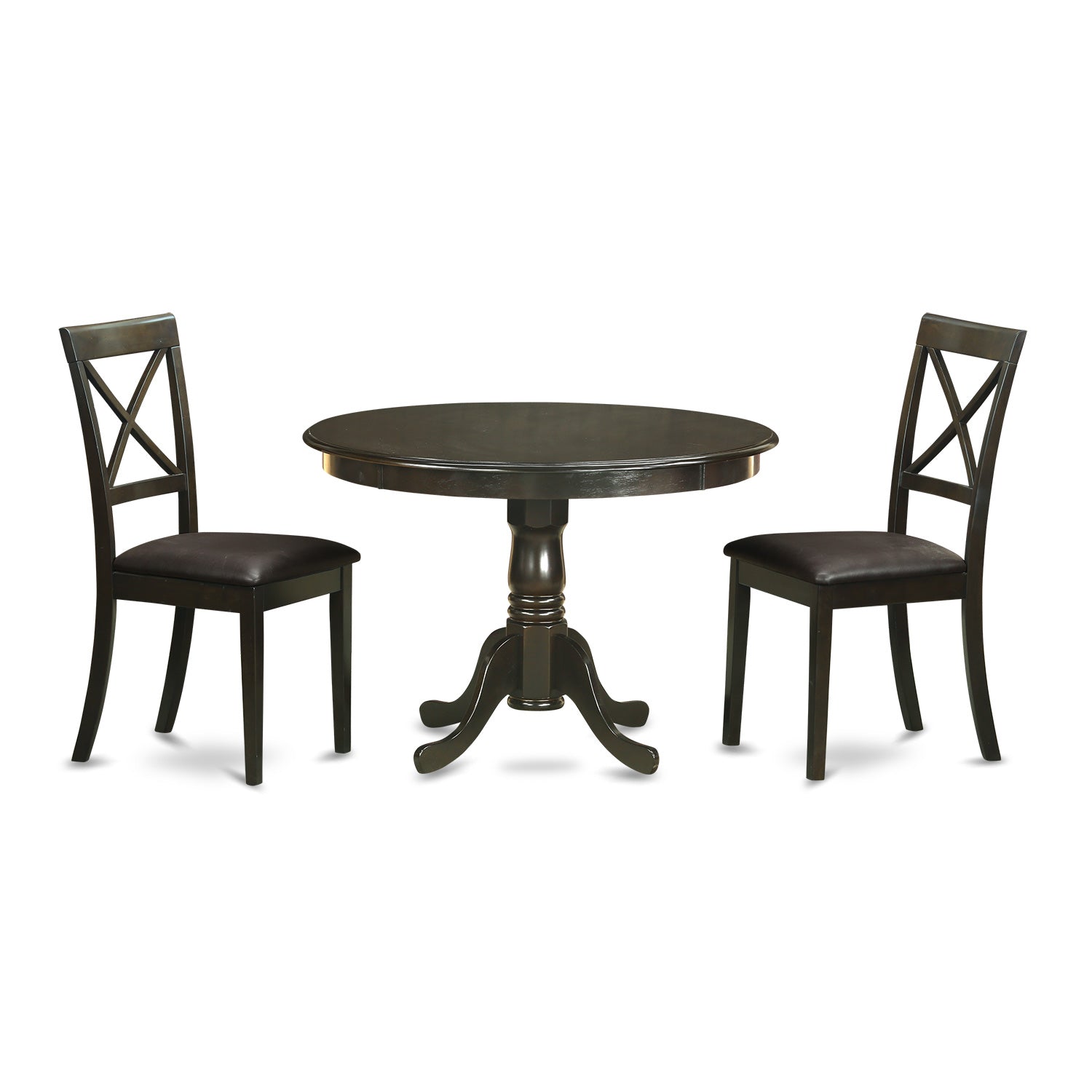 HLBO3-CAP-LC 3 PC Kitchen nook Dining set-Dining Table and 2 Dining Chairs