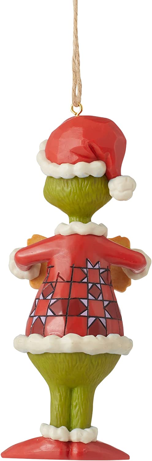 Enesco Jim Shore Dr. Seuss Beware a Grinch Lives Here Hanging Ornament