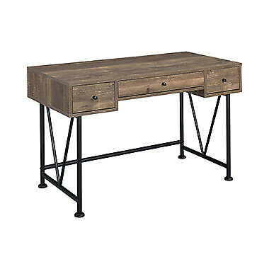 Analiese Industrial 3- Drawer Oak And Black Home office Writing Desk 802541