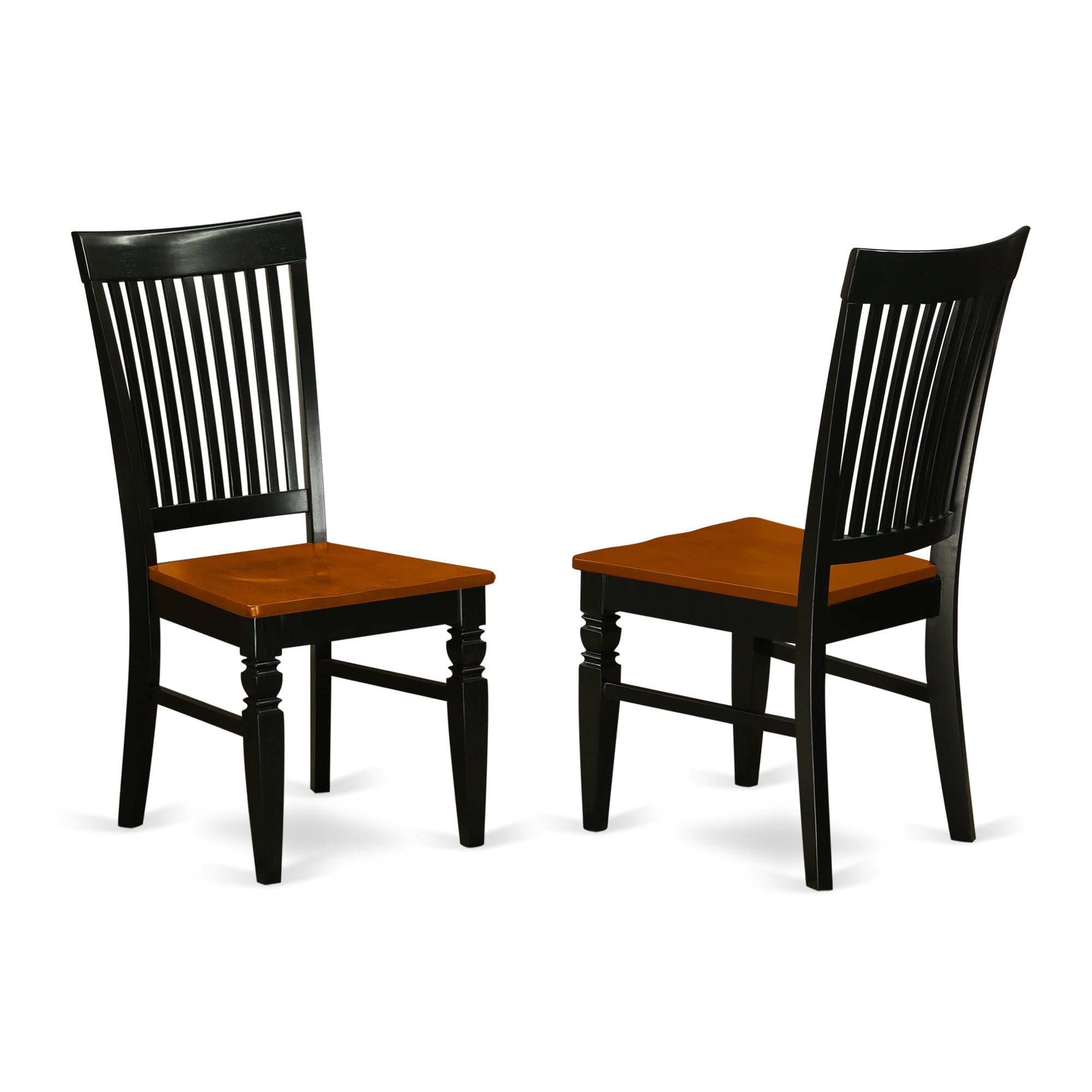 DOWE7-BCH-W 7-Pc Dining table and chair set with 1 Dover table and 6 chairs in a Black and Cherry Finish