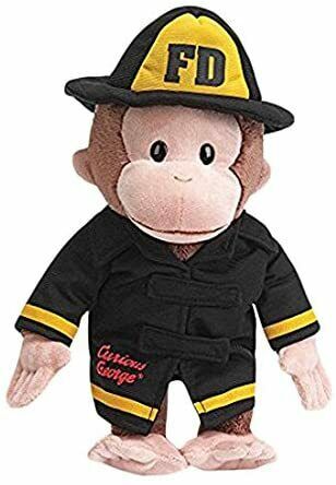 Gund Curious George Fireman Stuffed Animal 4043740