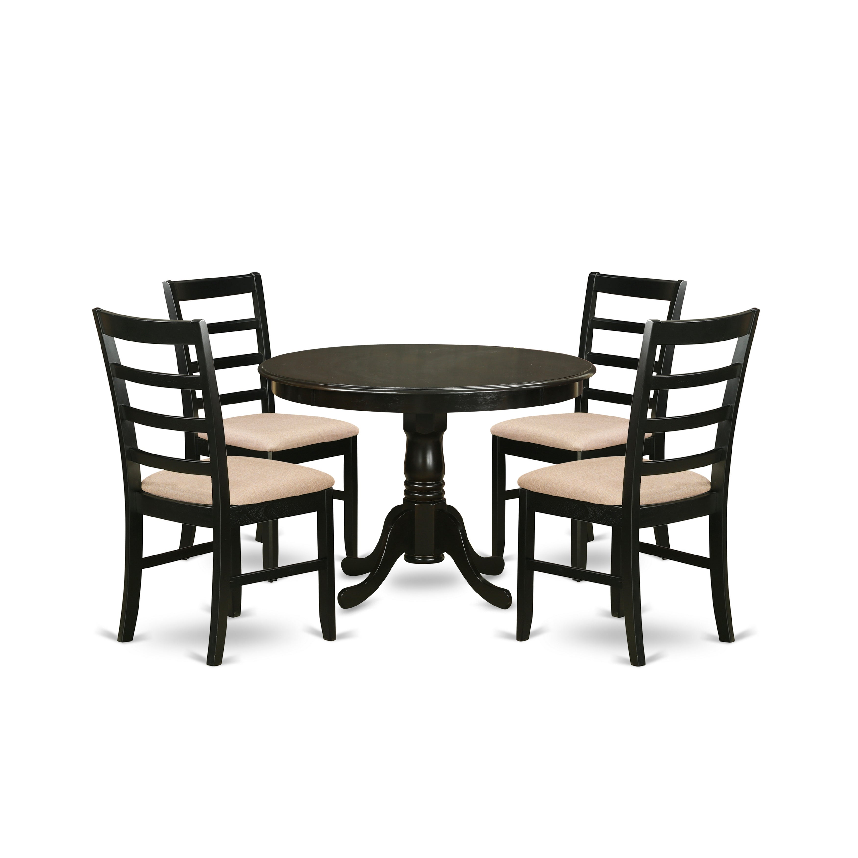 HLPF5-CAP-C 5 PC small Kitchen Table set-Dining Table and 4 Kitchen Chairs.