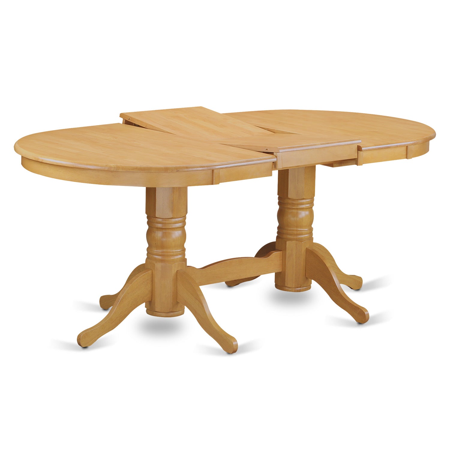 Vancouver 7 Pc Oval Dining room Table with Leaf and 6 Chairs In Oak