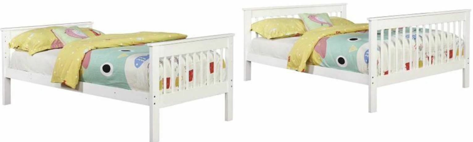 Chapman Twin Over Full Separable Bunk Bed White 460260