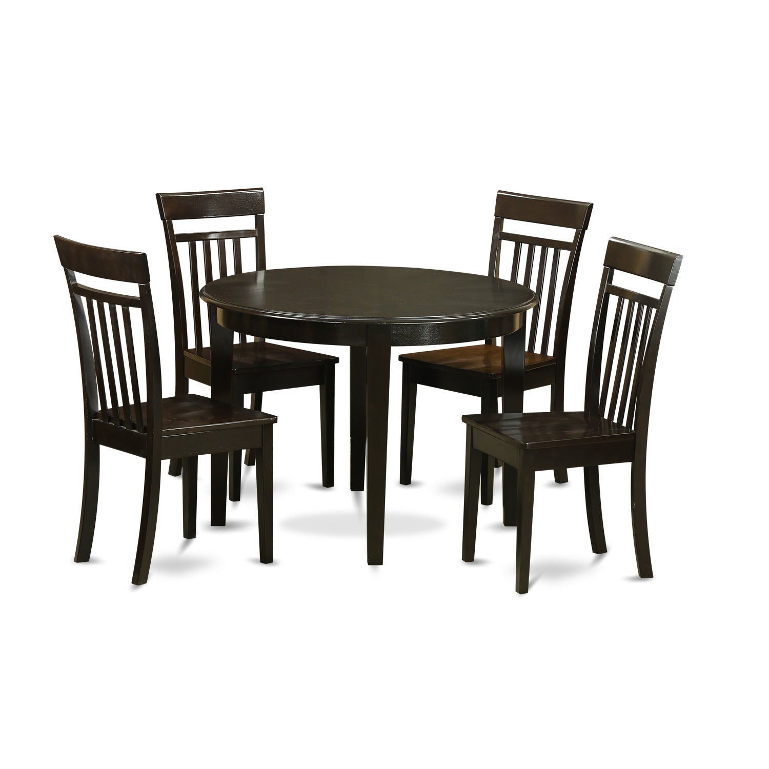 BOCA5-CAP-W 5 PC Kitchen nook Dining set-Kitchen Table and 4 Kitchen Chairs.