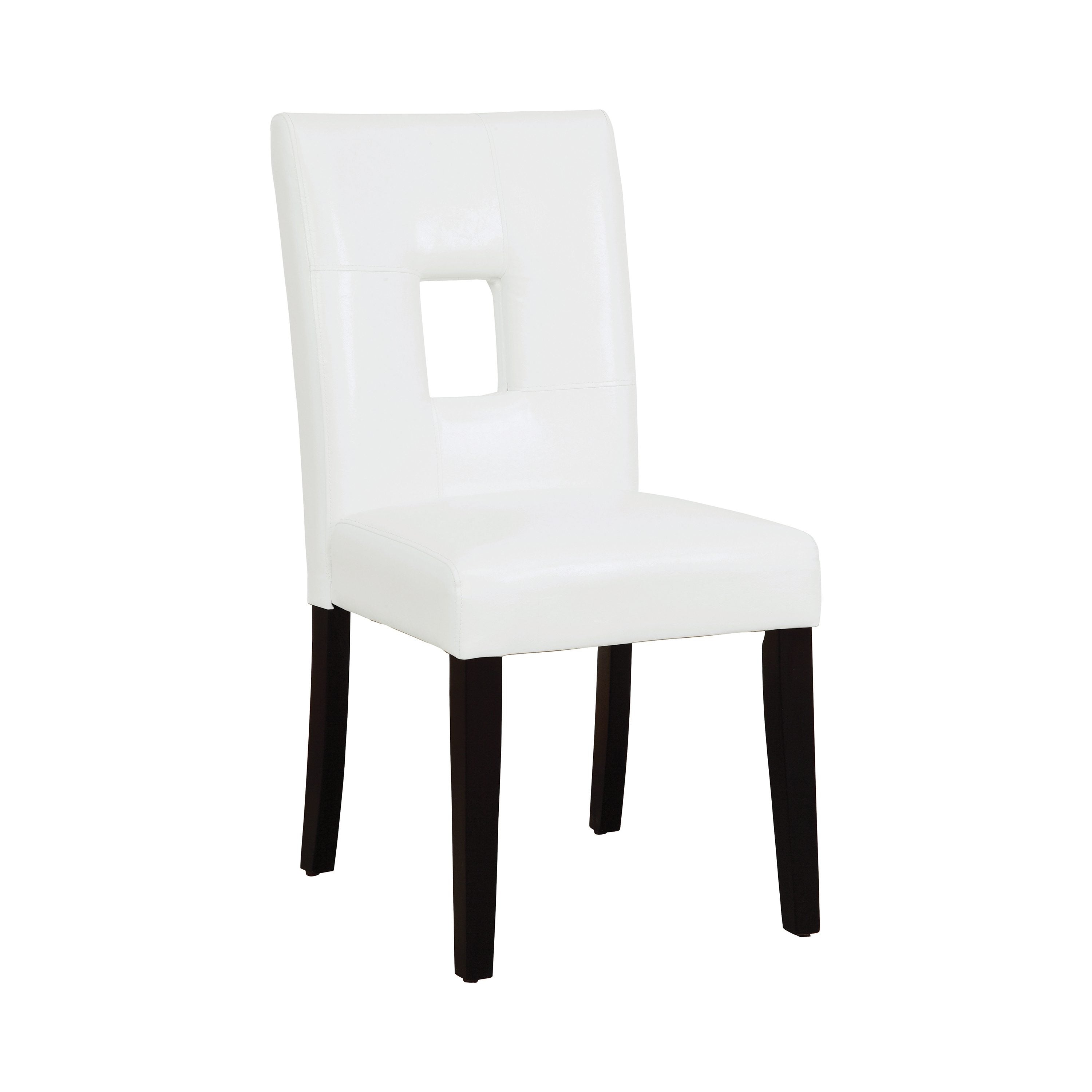 Anisa Open Back Upholstered Dining Chairs White Set of 2