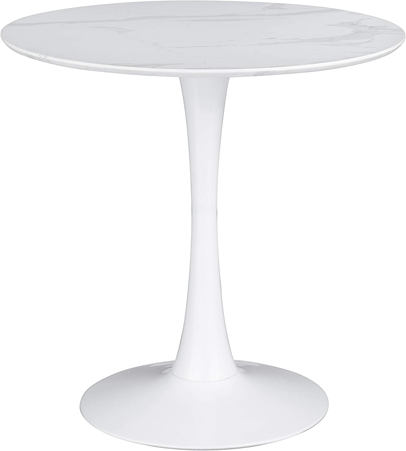 Arkell 30-Inch Round Pedestal Dining Table White