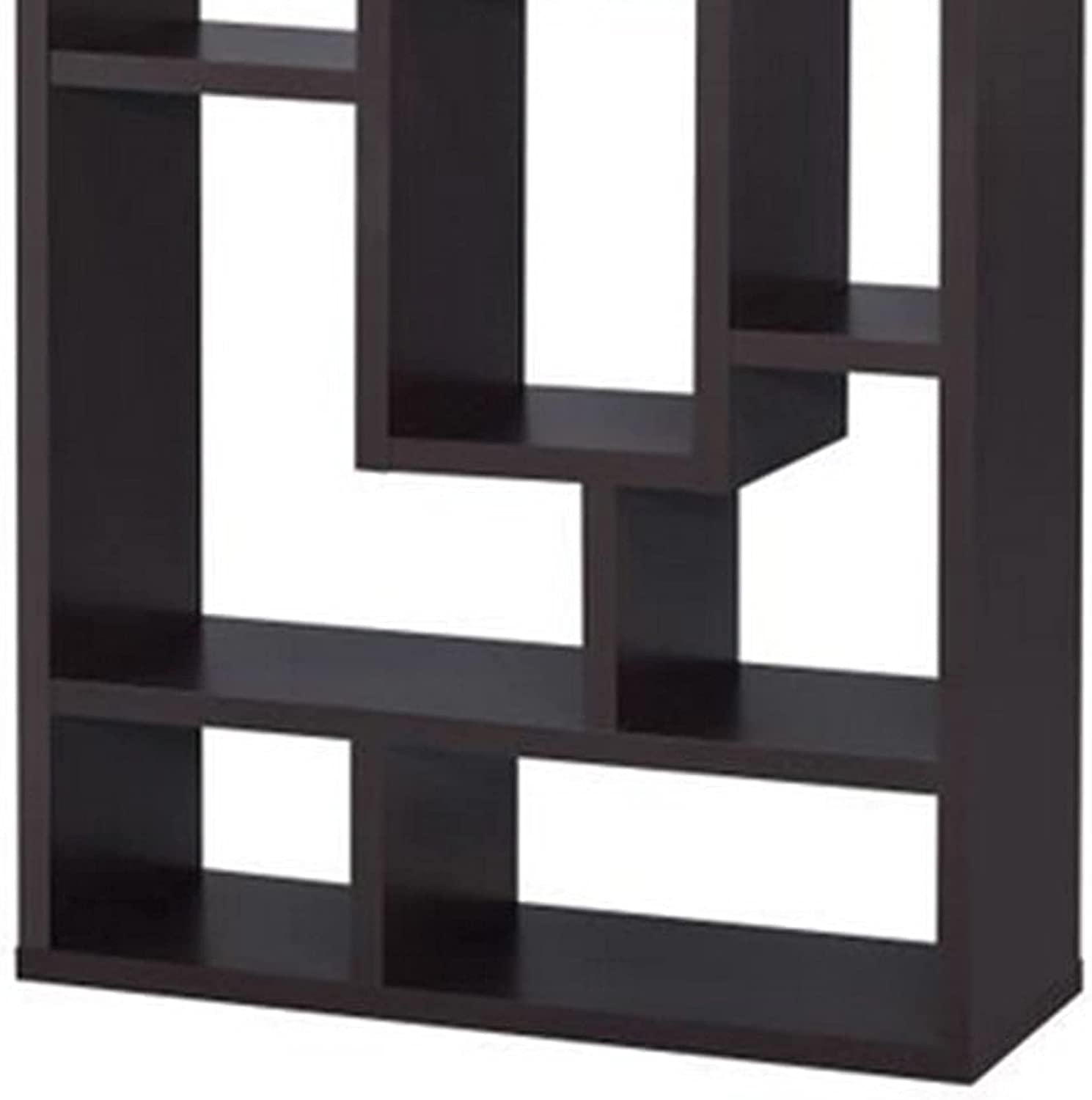 Howie 10-Shelf Bookcase Cappuccino