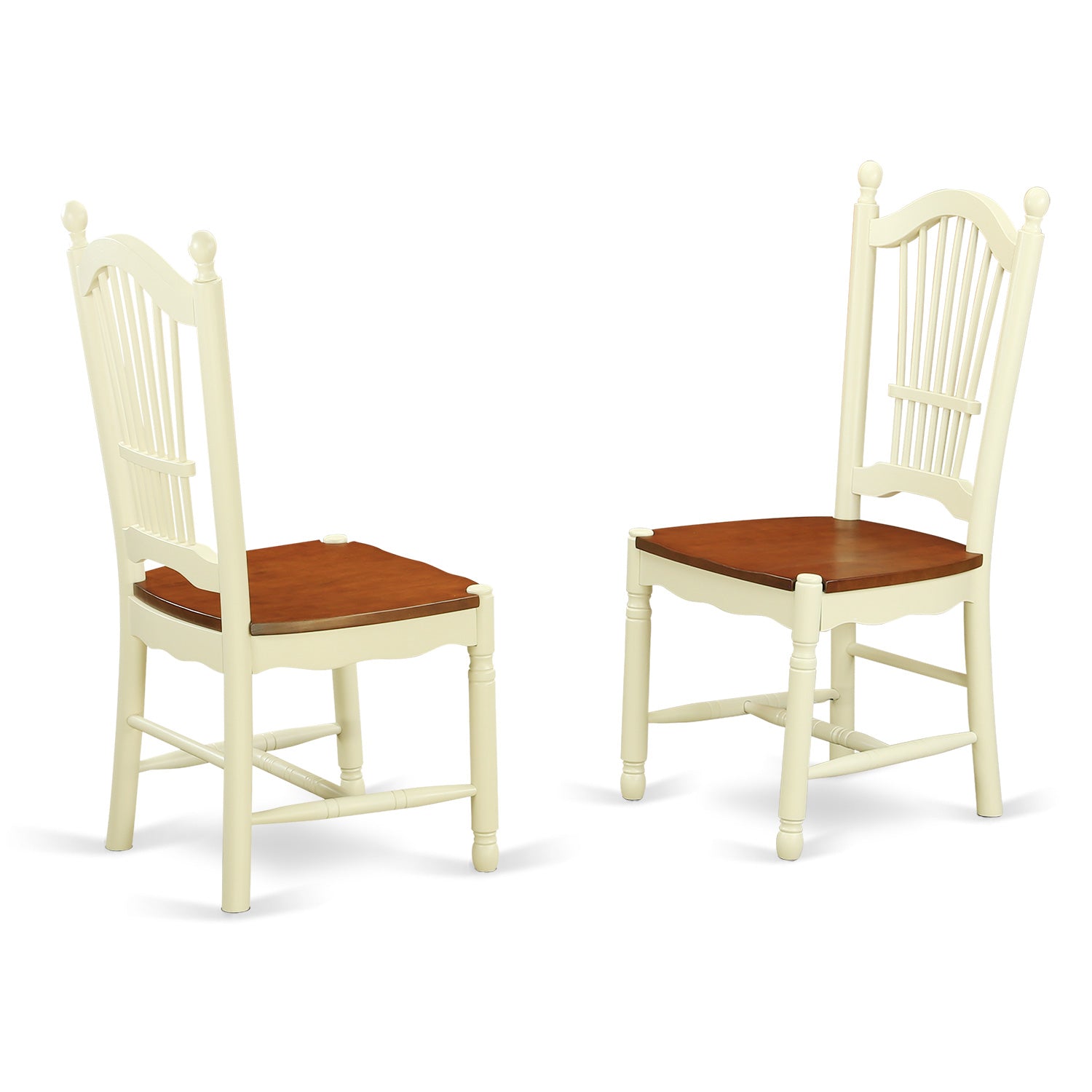 ANDO5-WHI-W 5 PcKitchen nook Dining set for 2-Dinette Table and 2 Kitchen Dining Chairs