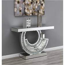 Coaster Imogen Multi-Dimensional Console Accent Table Silver