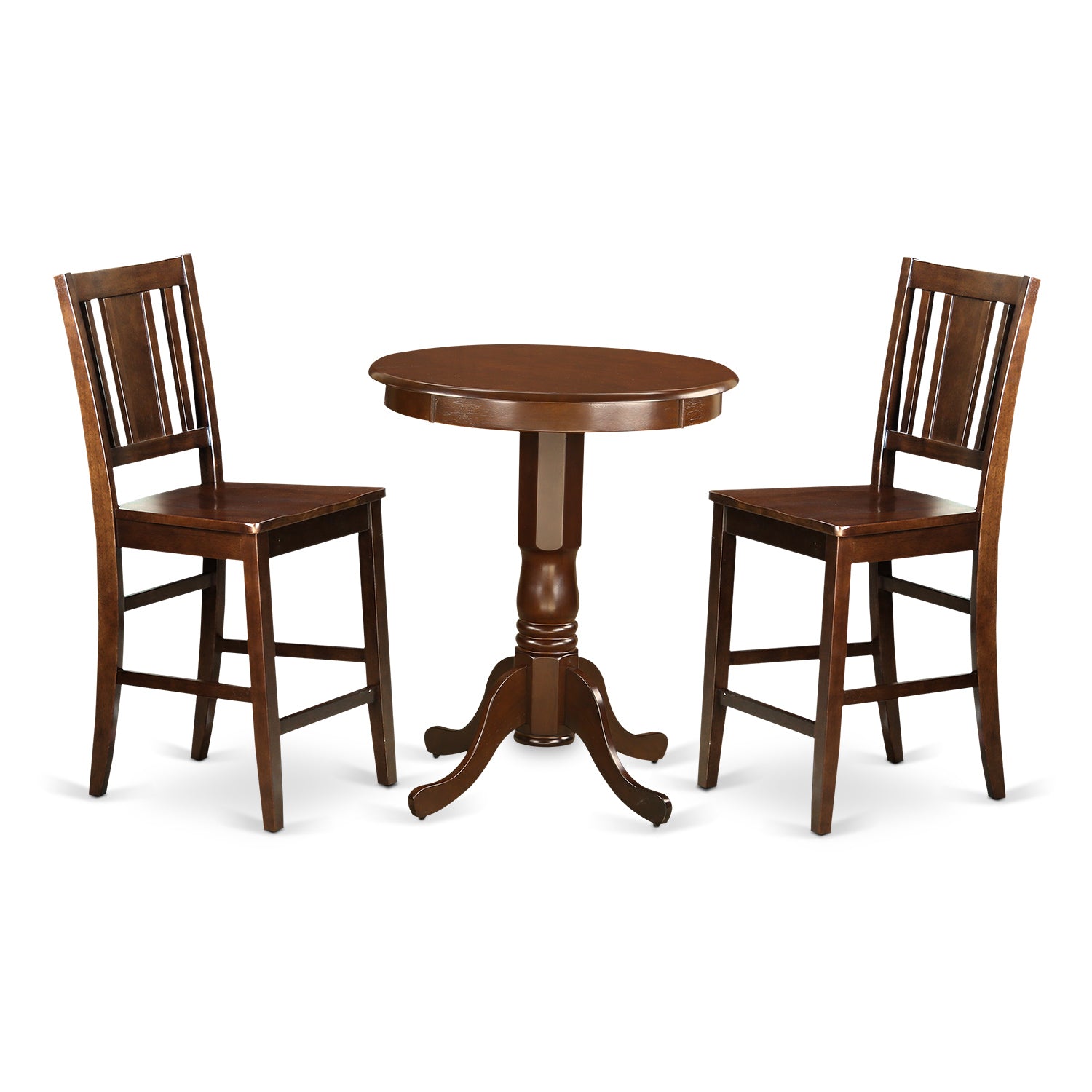 EDBU3-MAH-W 3 Pcpub Table set-pub Table and 2 dinette Chairs.