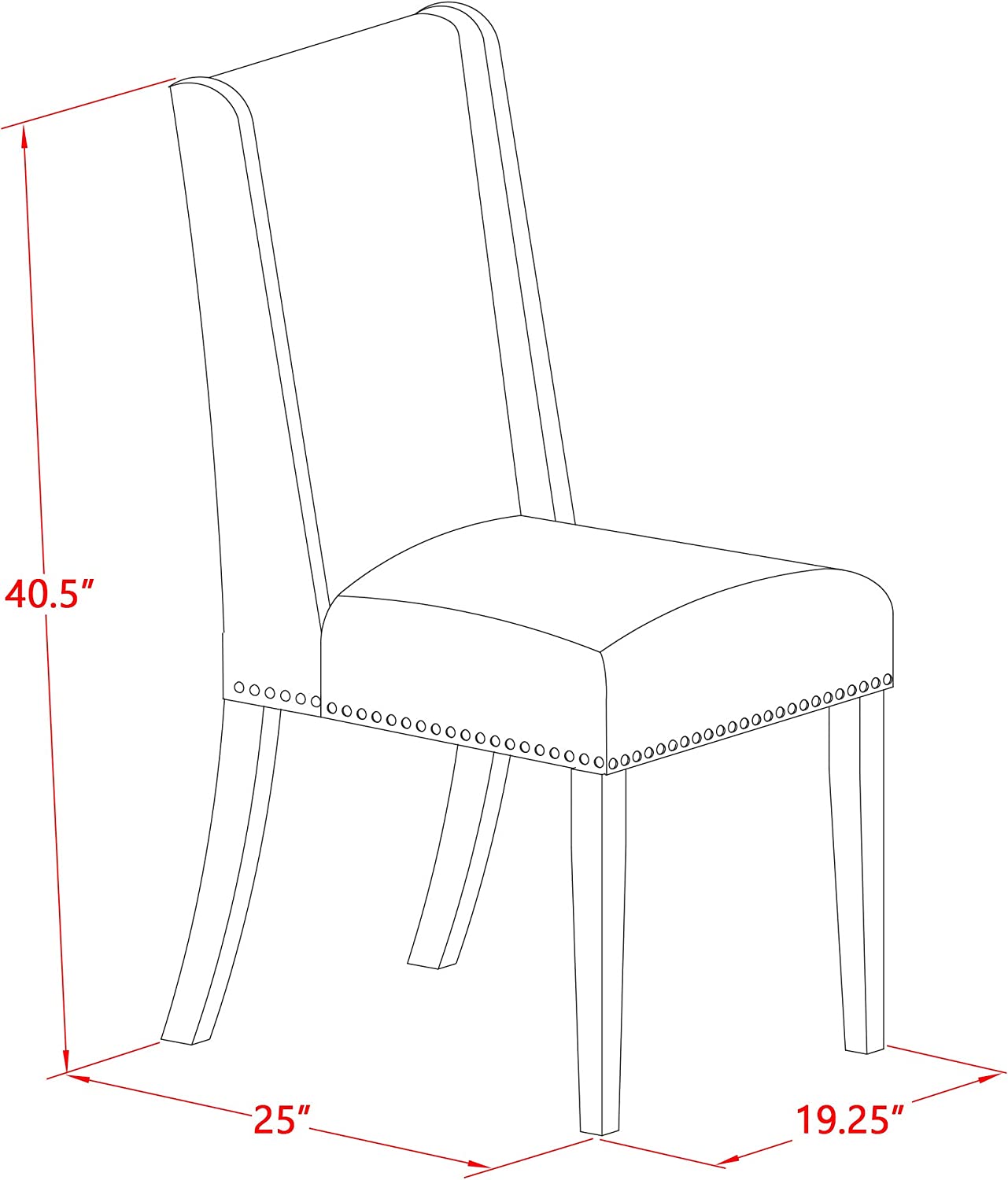 East West Furniture DLFL3-WHI-01 3-Piece Wood Dini