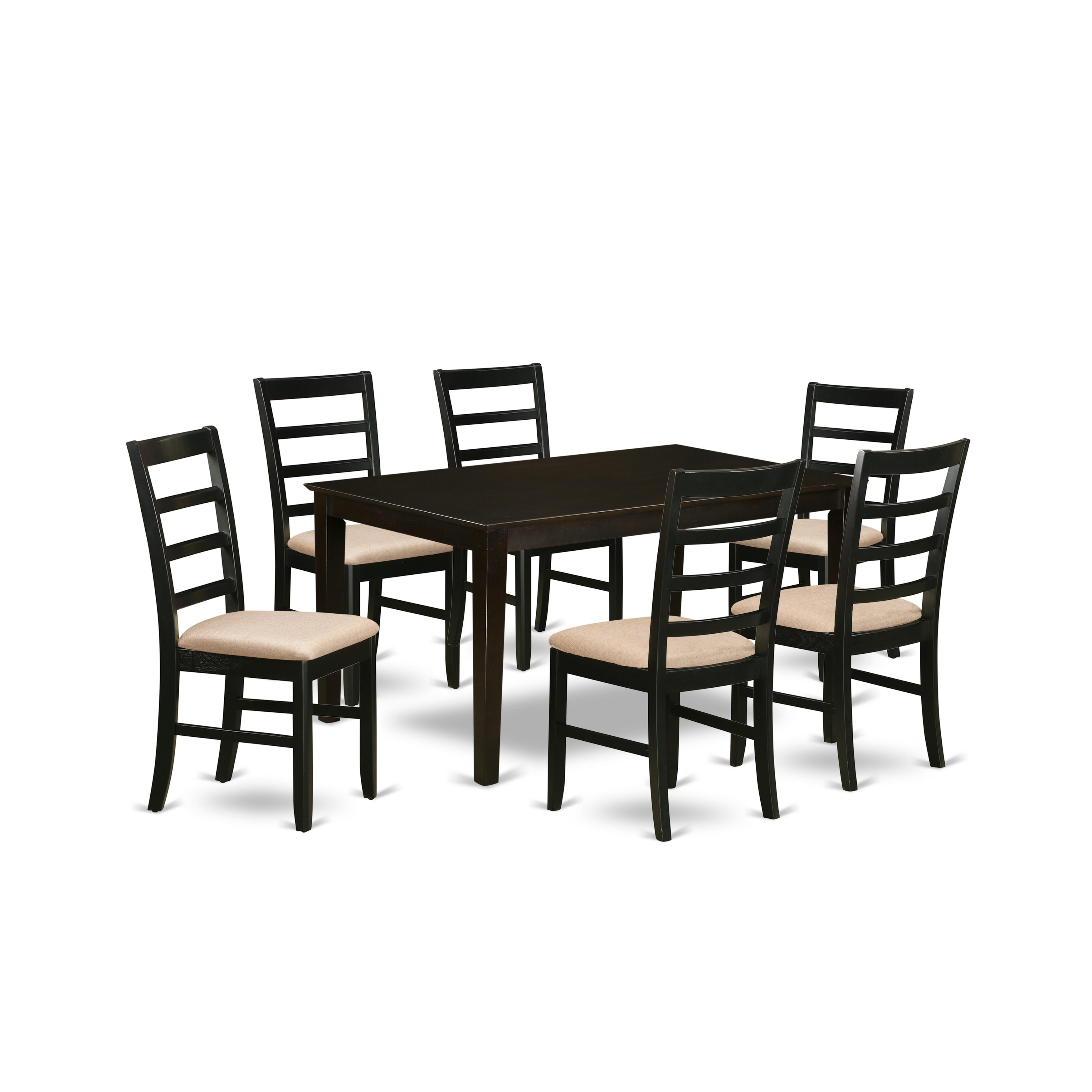 CAPF7-CAP-C 7 PC Dining room set for 6-Table and 6 Chairs for Dining room