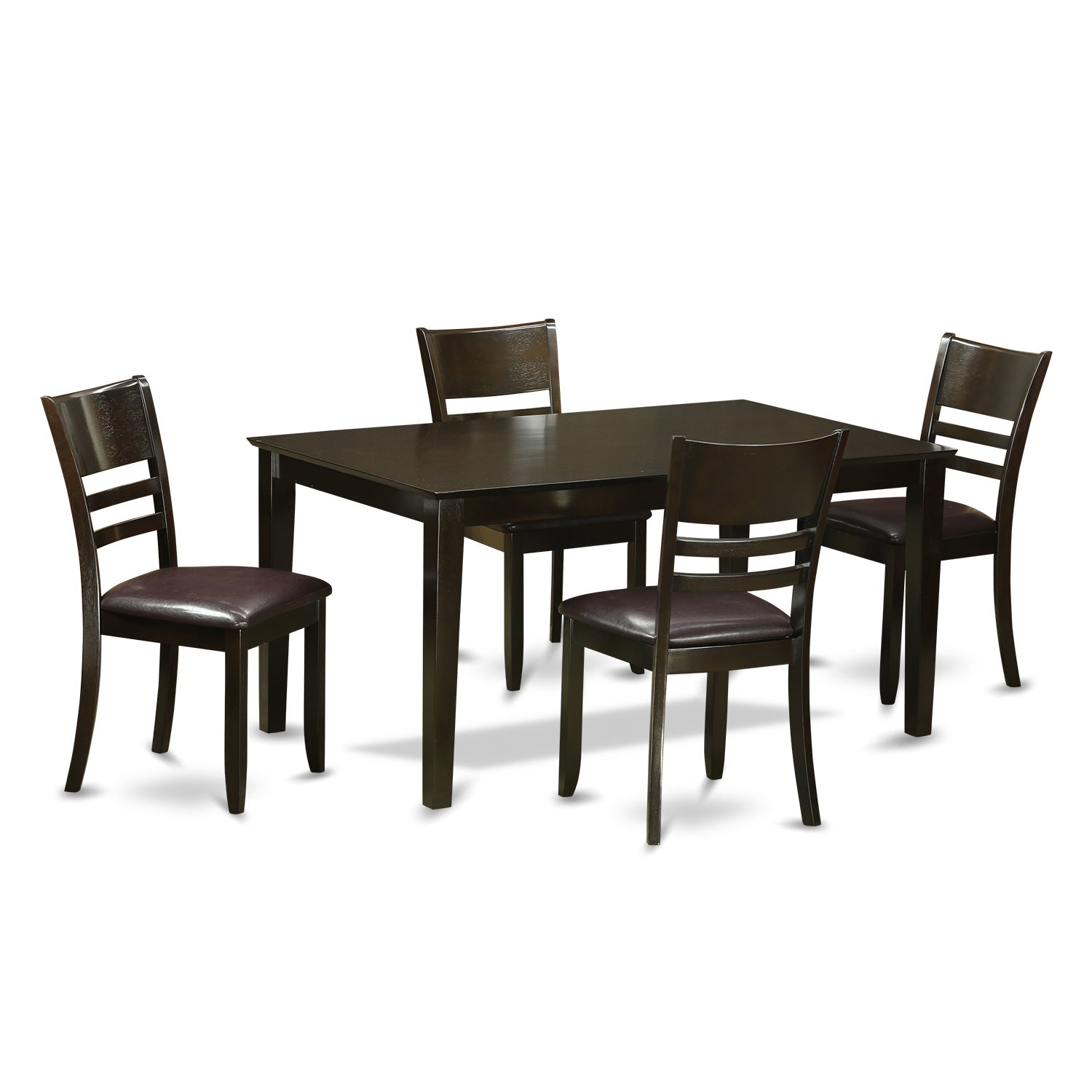 CALY5-CAP-LC 5 Pc Dining room set-Dining Table and 4 Chairs for Dining room