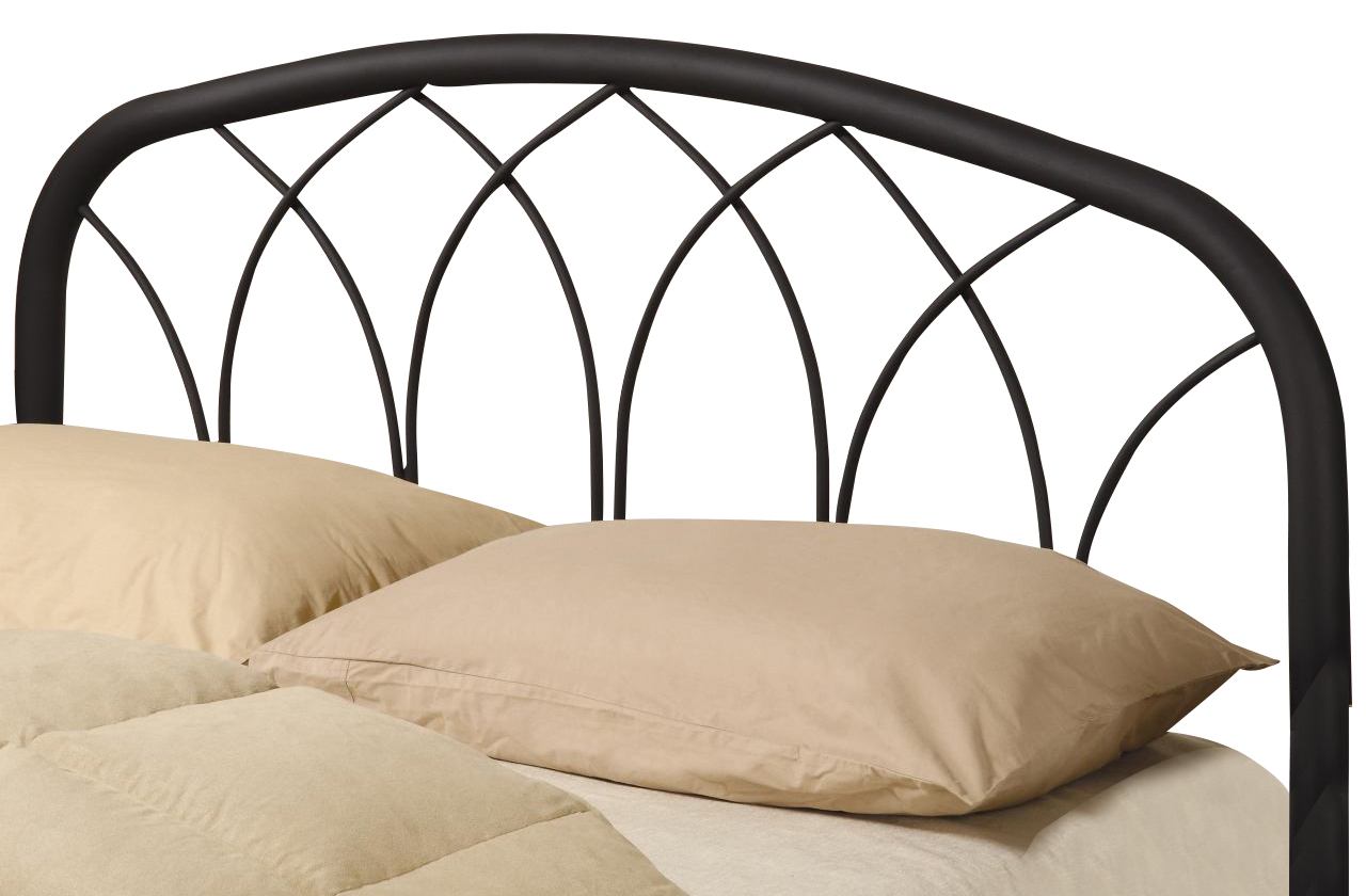 Coaster Full/Queen Metal Arched Headboard Bed Black 300184