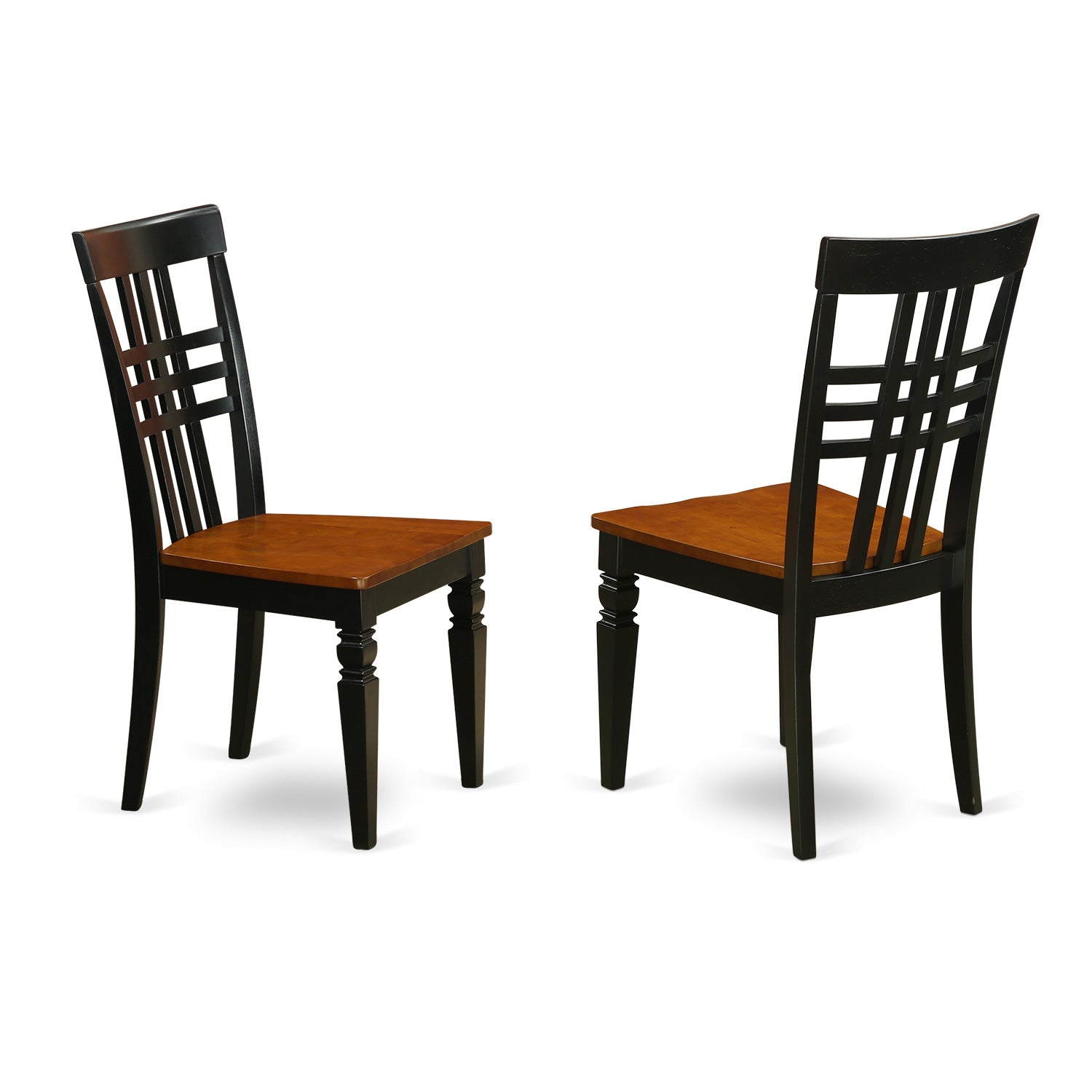 ANLG5-BCH-W 5 Pc Dining room set with a Table and 4 Dining Chairs in Black and Cherry