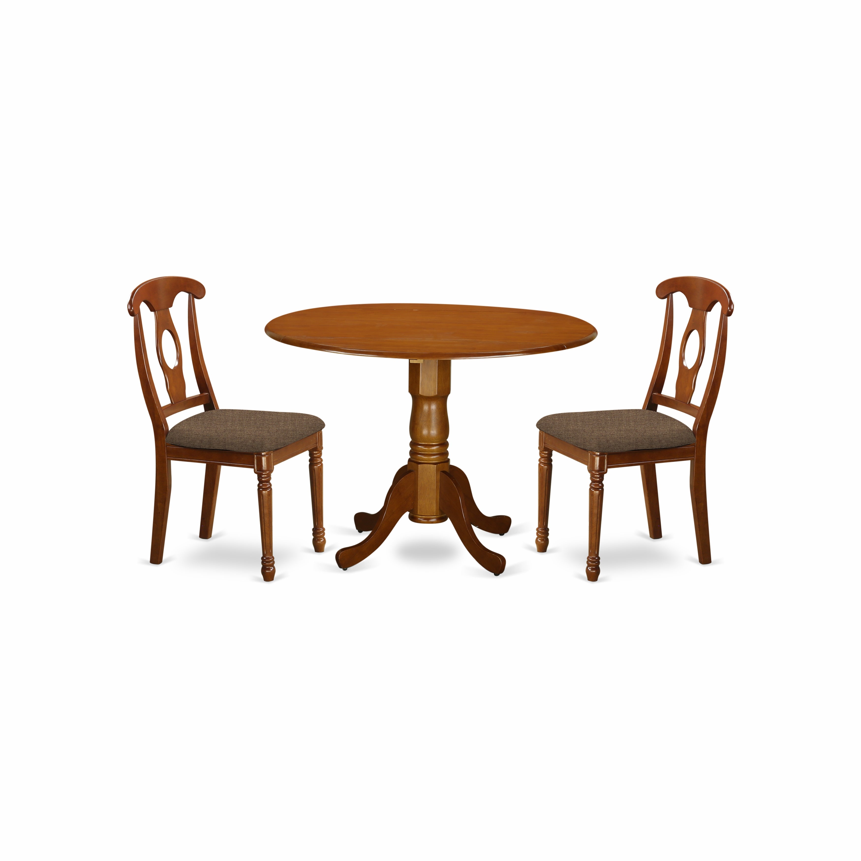 DLNA3-SBR-C 3 Pc small Kitchen Table set-Kitchen Table and 2 Kitchen Chairs.