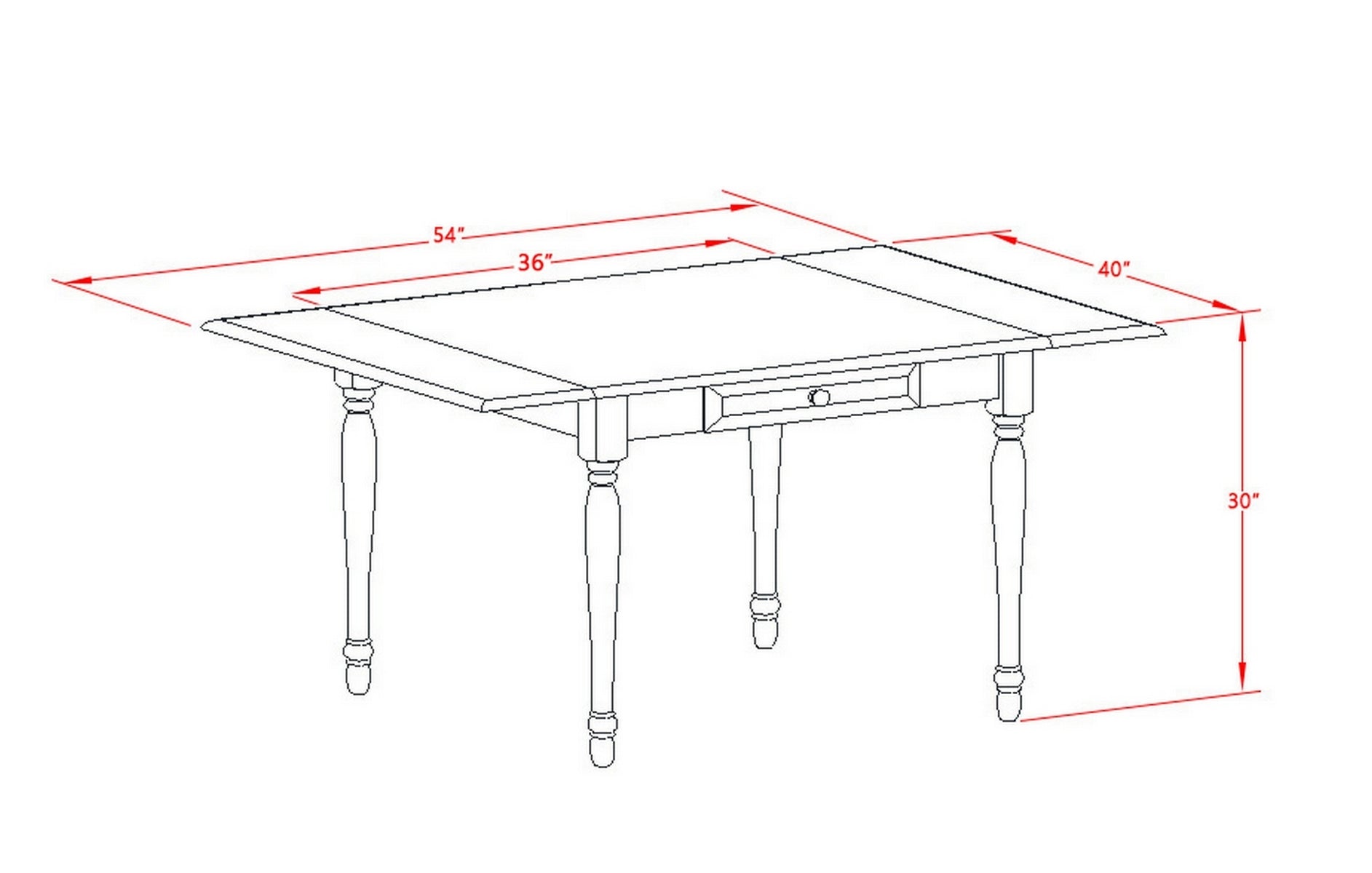 East West Furniture MZDA3-LWH-W 3Pc Dining Table Set for 2 Offers a Rectangle Table and 2 Dining Chairs with Solid Wood Seat, Drop Leaf Table with Slat Back Chairs, Linen White Finish