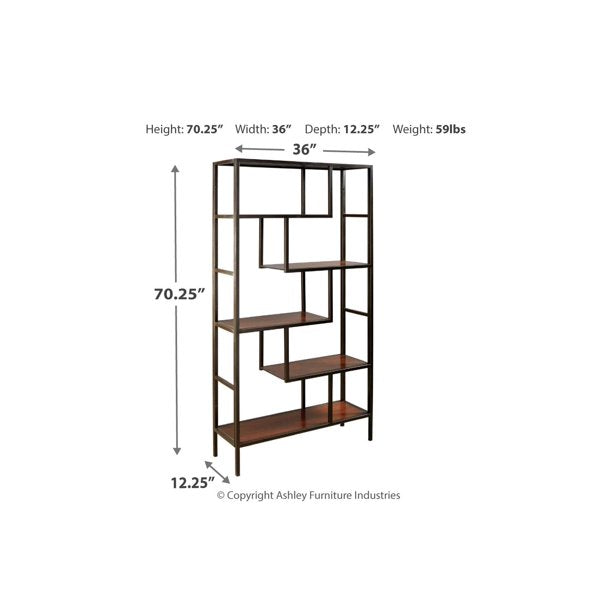 Signature Design by Ashley Frankwell Brown/Black Bookcase