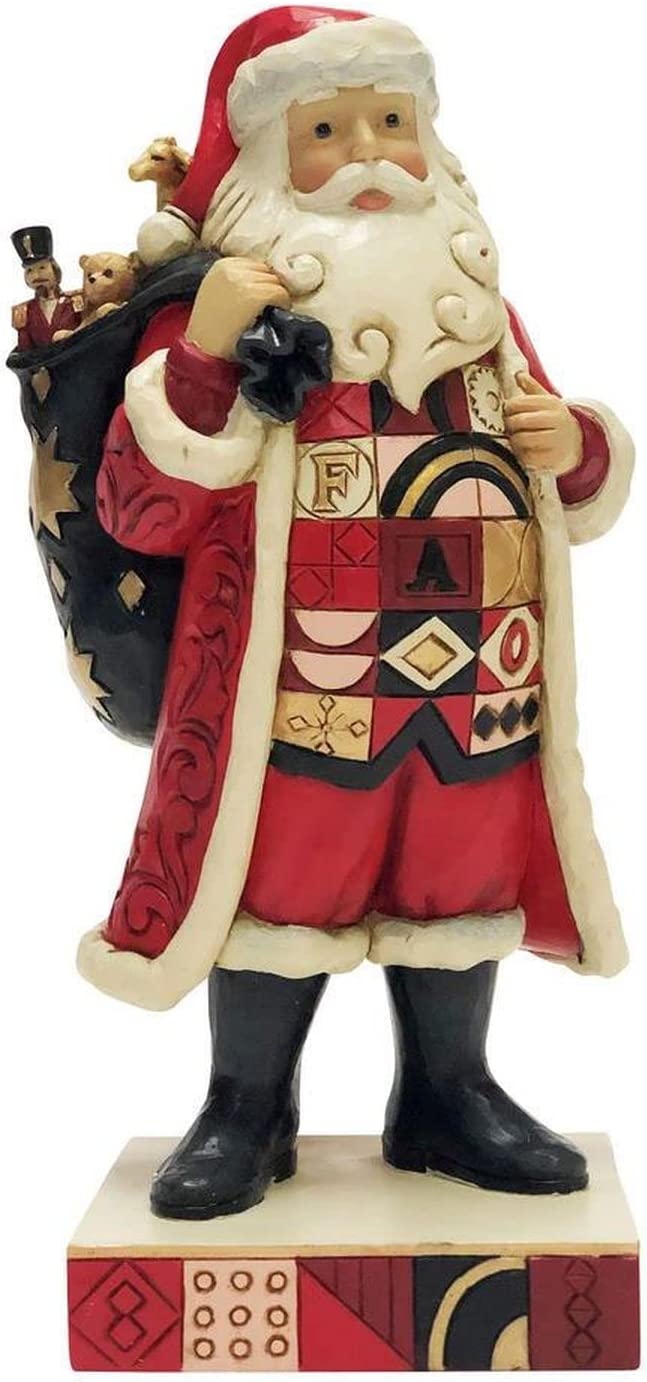 Enesco FAO Schwarz by Jim Shore Santa with FAO Toy Bag,