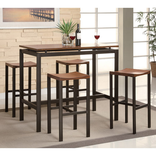 Coaster 5-Piece Counter Height Table and Chair Set, Multiple Colors