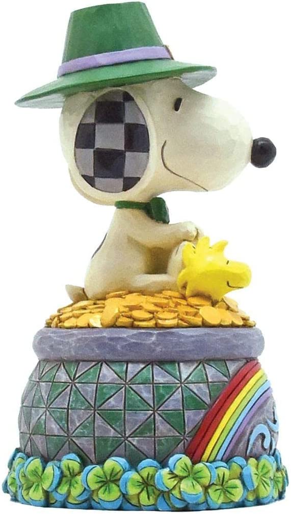 Enesco Peanuts by Jim Shore Snoopy Pot of Gold Figurine