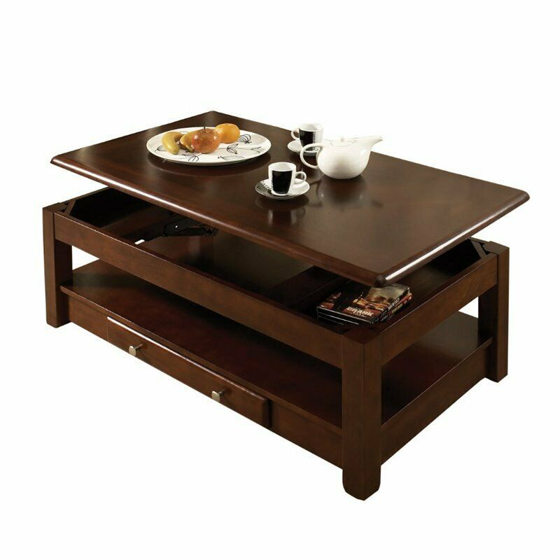 Traditional Steve Silver Nelson Lift Top Coffee Table in Cherry