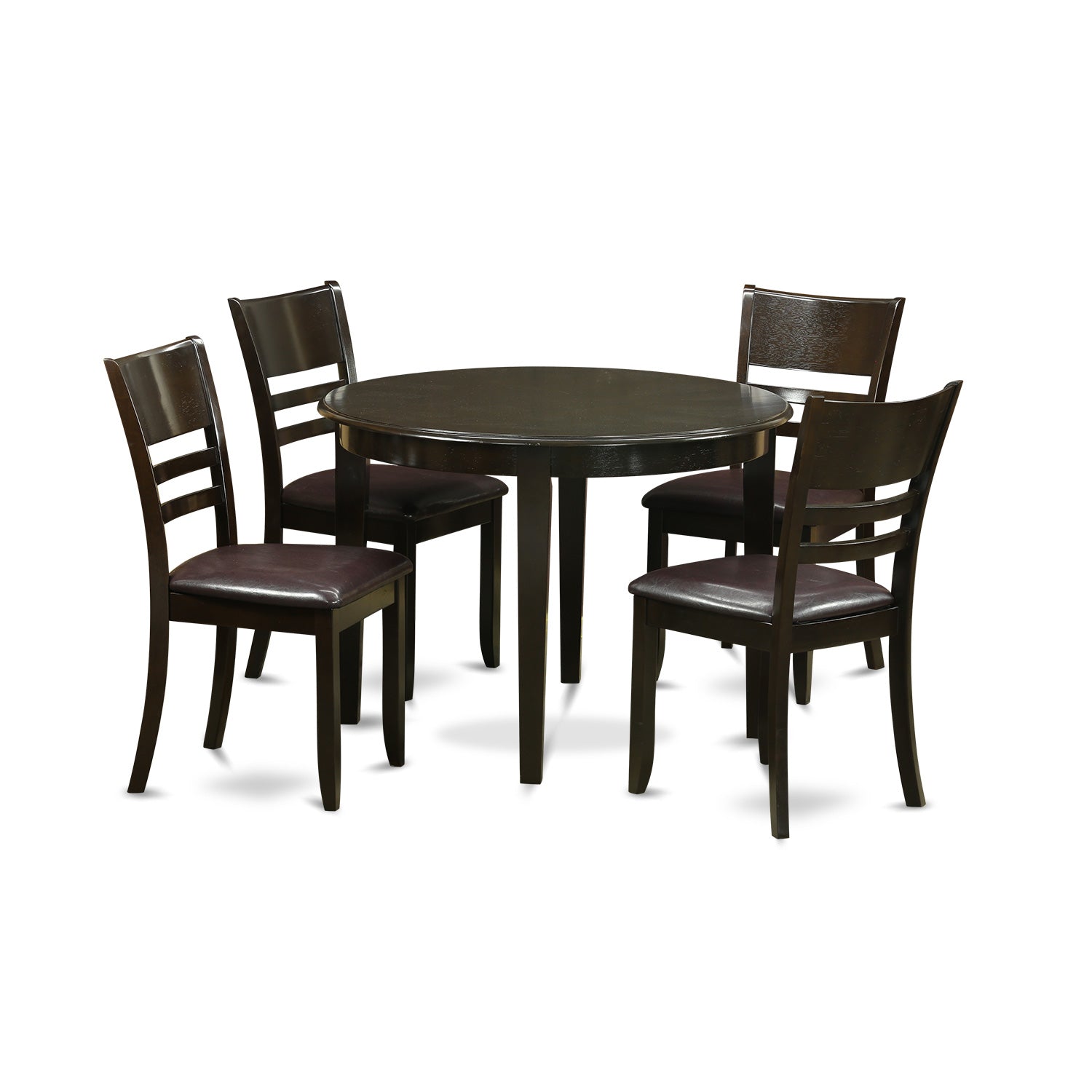 BOLY5-CAP-LC 5 PC small Kitchen Table set--Kitchen Dining nook and 4 Kitchen Chairs