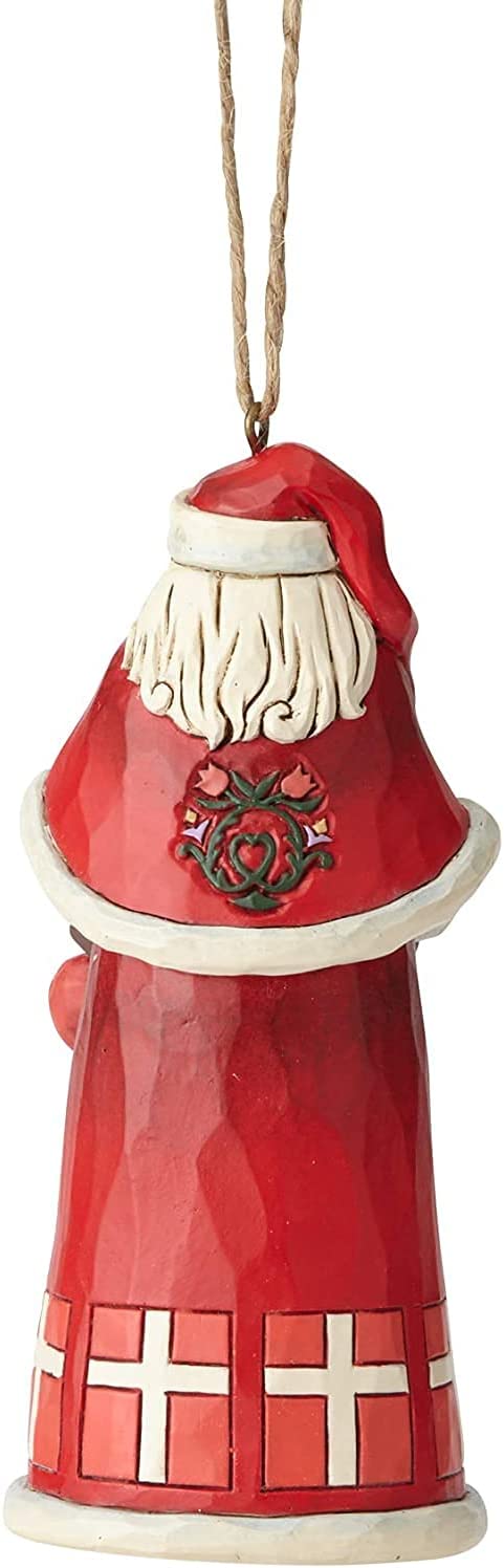 Jim Shore Heartwood Creek Danish Santa Stone Resin Hanging Ornament