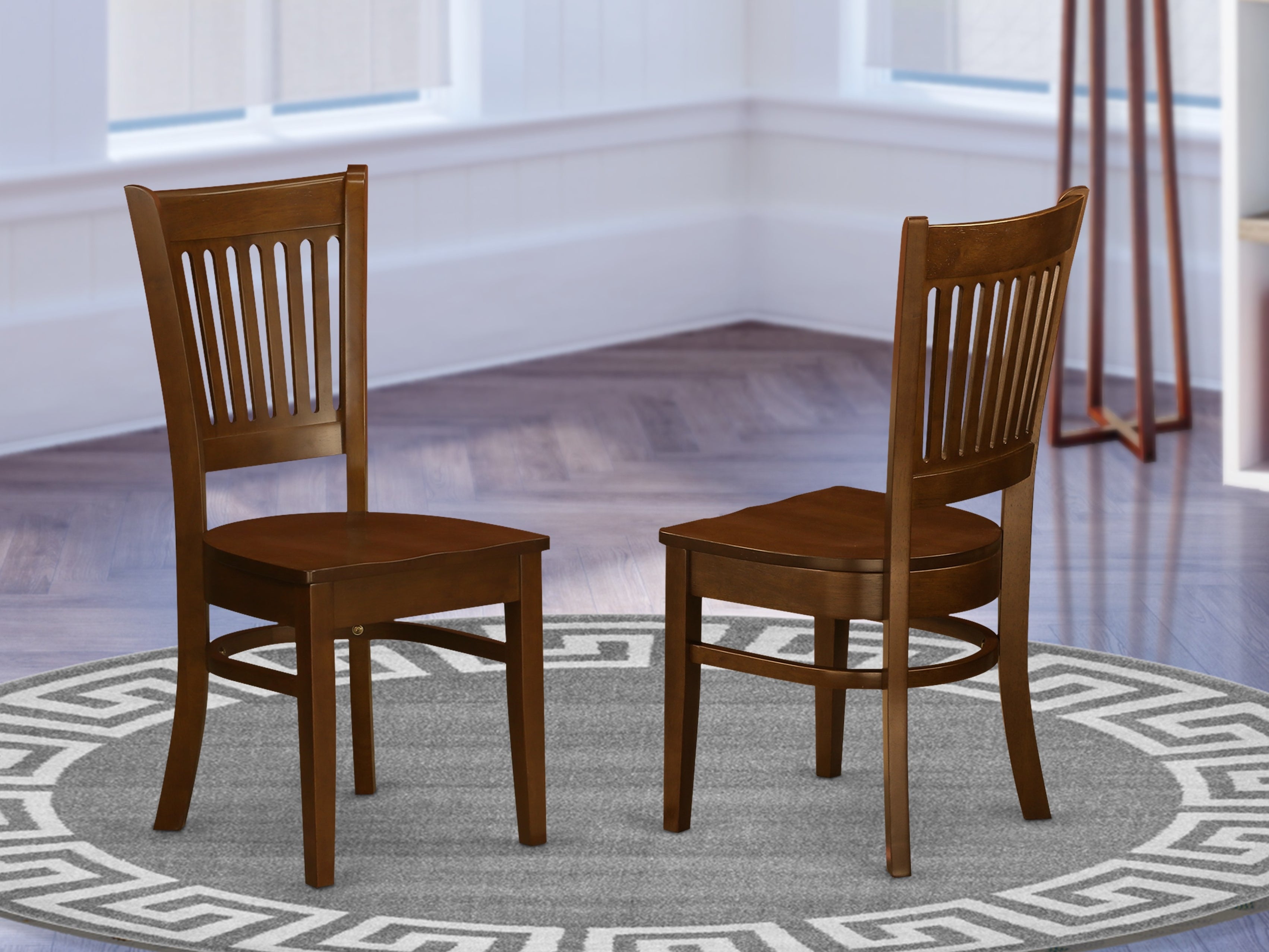 VAC-ESP-W Vancouver Wood Seat Dining Chairs in Espresso Finish