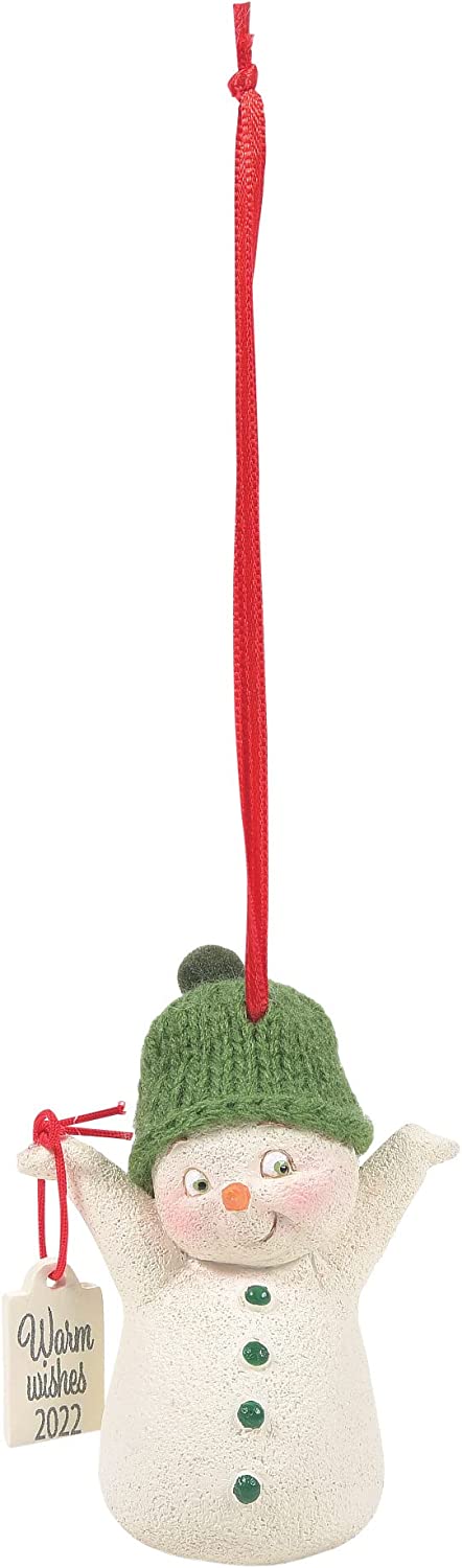 Snowpinions Warm Wishes 2022 Dated Hanging Ornament, 3.74 Inch