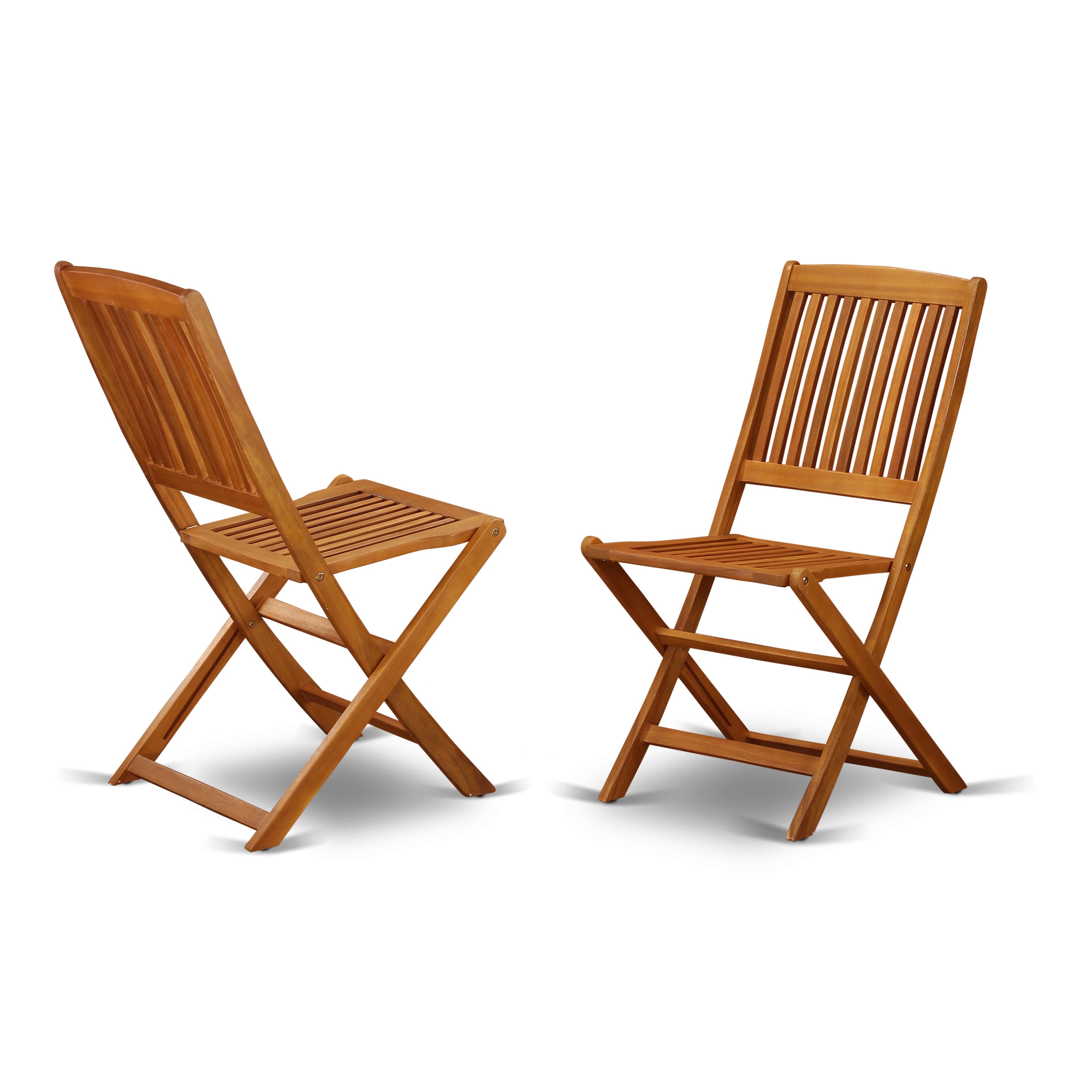 Cameron Patio Folding Chairs in Natural Oil (Set of 2)