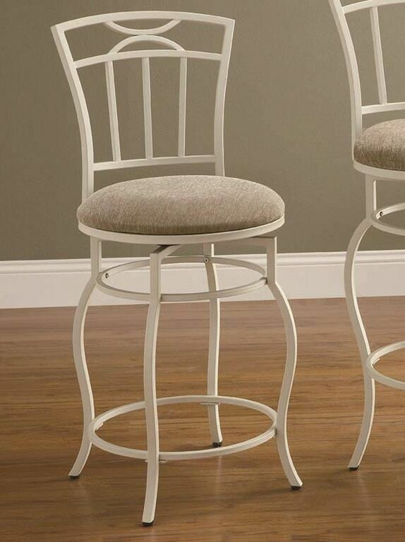 Coaster Upholstered Counter Height Game Room Stool Beige And Eggshell 122049