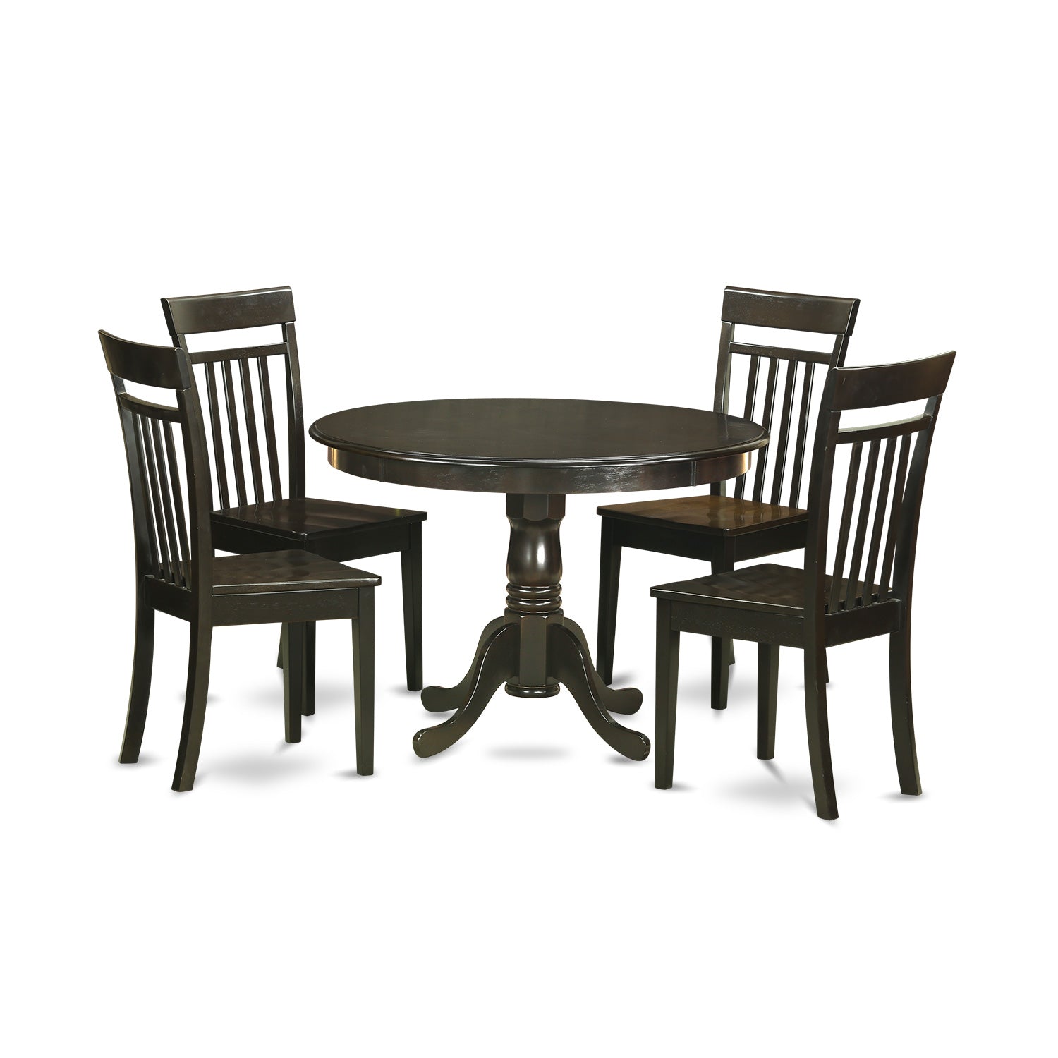 HLCA5-CAP-W 5 Pc Kitchen nook Dining set-breakfast nook-Table and 4 dinette Chairs.