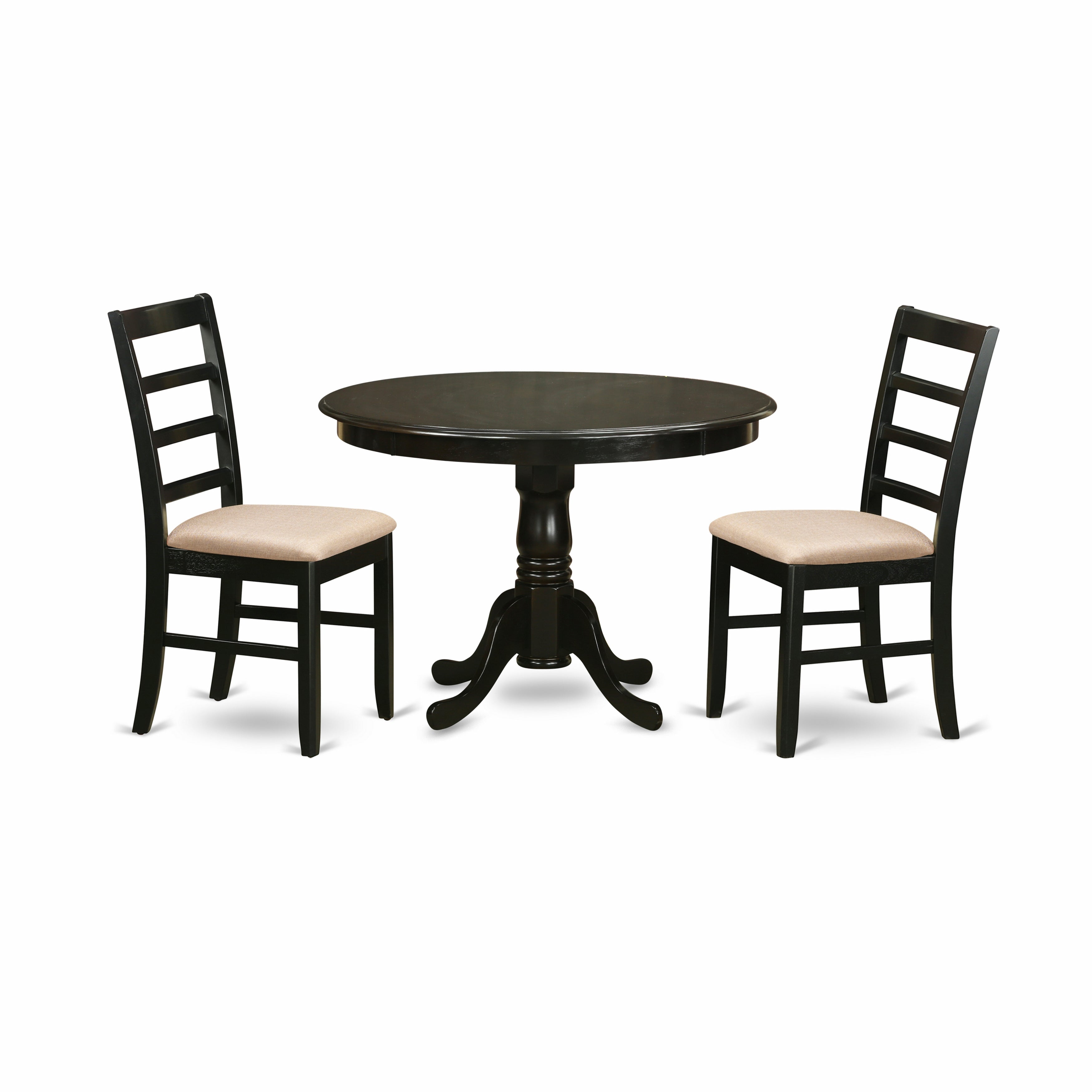 HLPF3-CAP-C 3 Pc small Kitchen Table set-Dining Table and 2 Dinette Chairs.