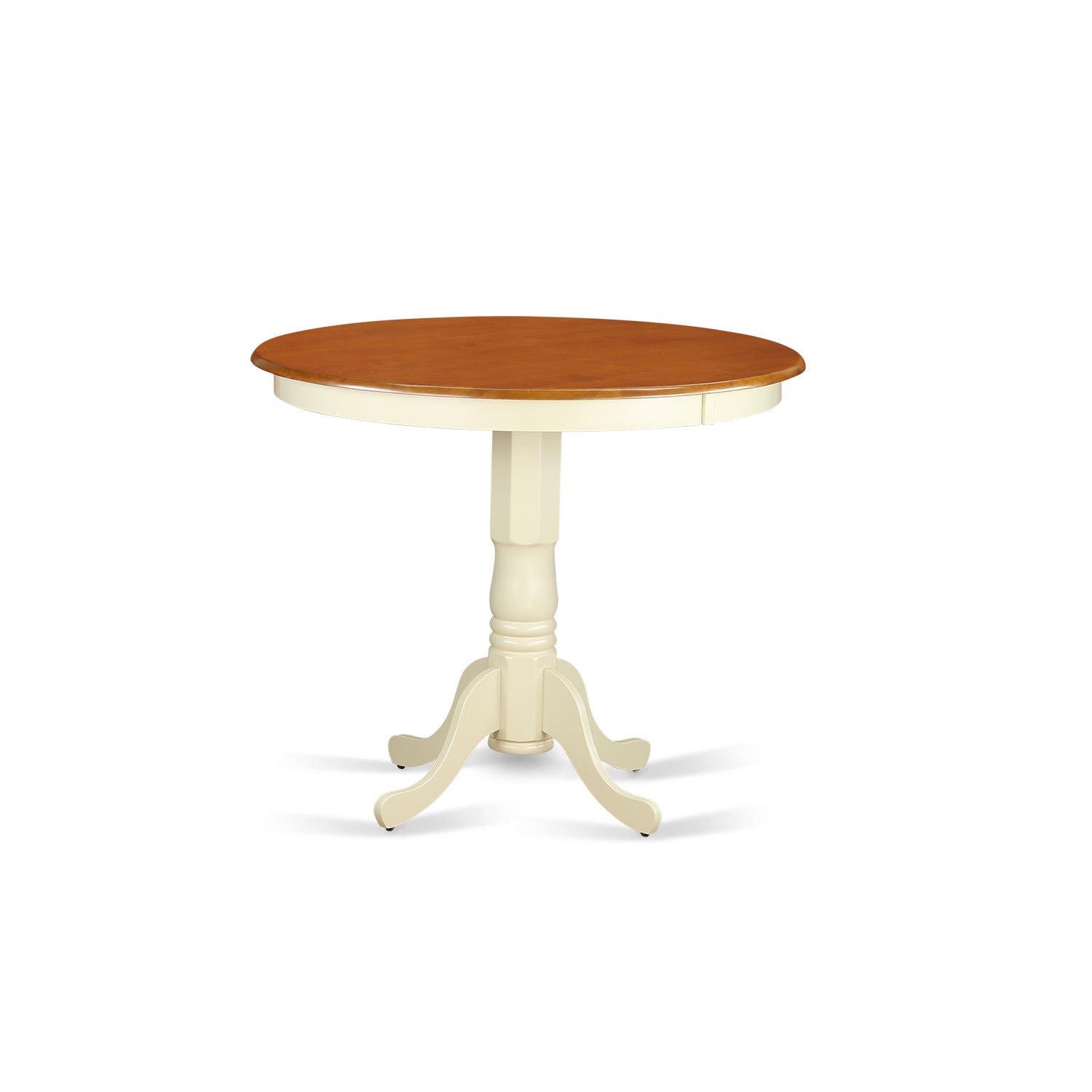 JAT-WHI-TP Counter height Table in Buttemilk and Cherry