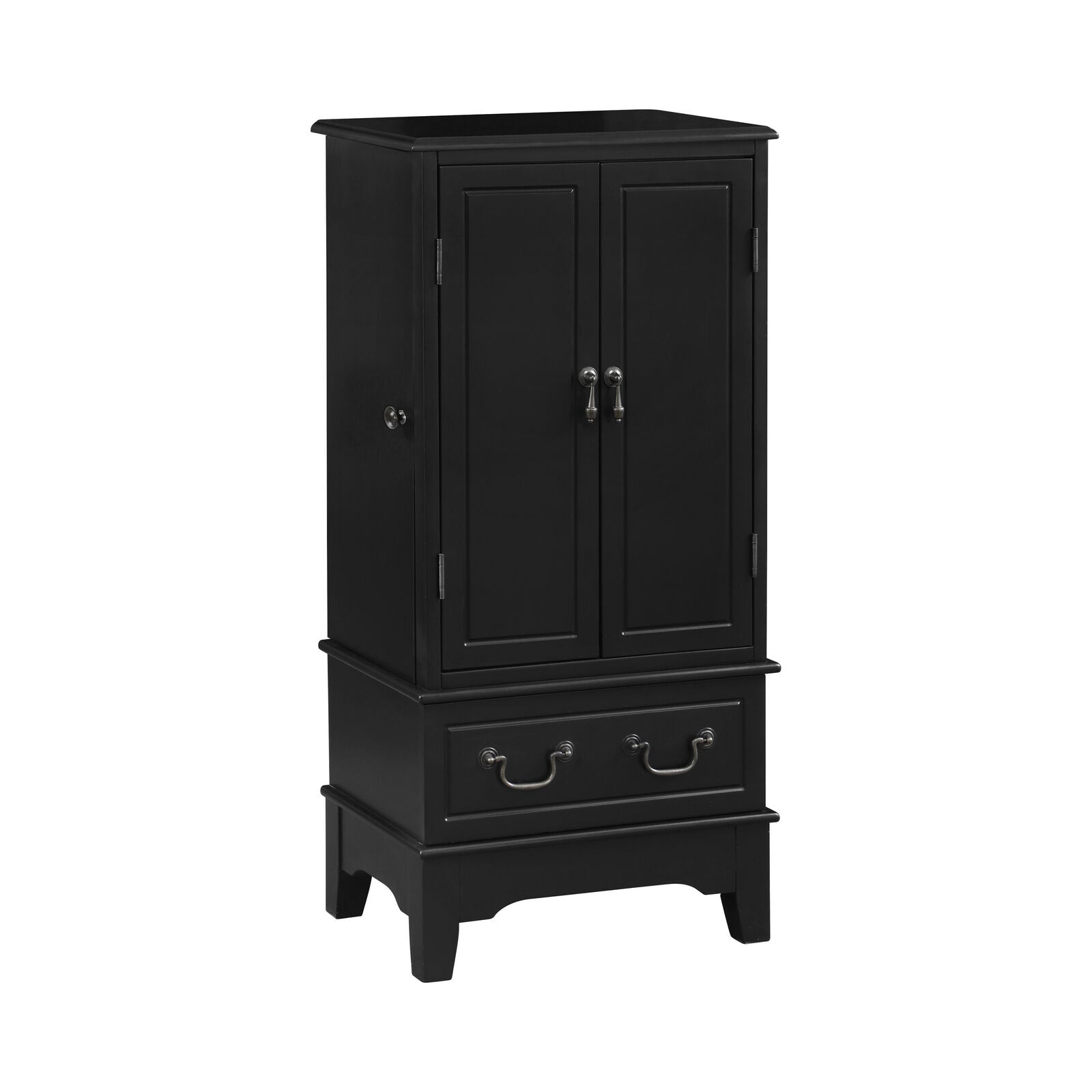 Coaster 5-Drawer Contemporary Jewelry Armoire Lingerie Chest Black 900095