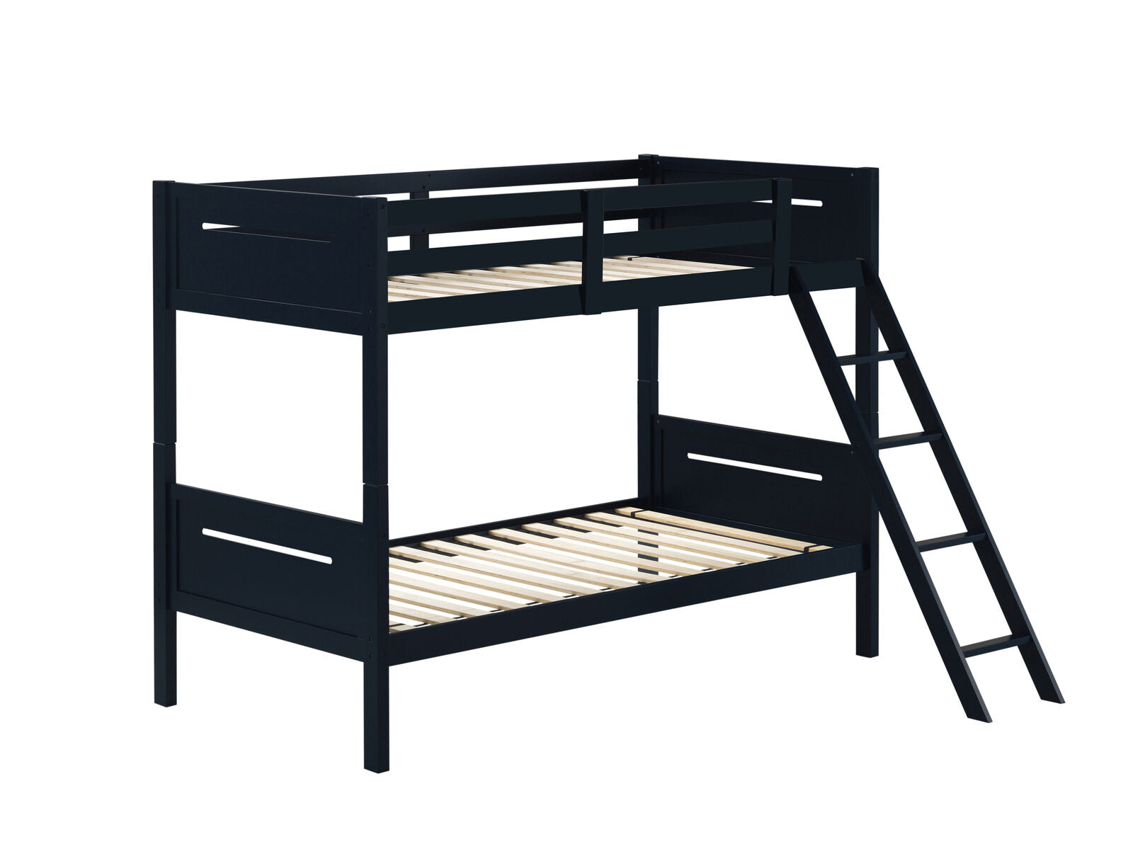 Coaster Solid Wood Separable Littleton Twin Over Twin Bunk Bed Blue