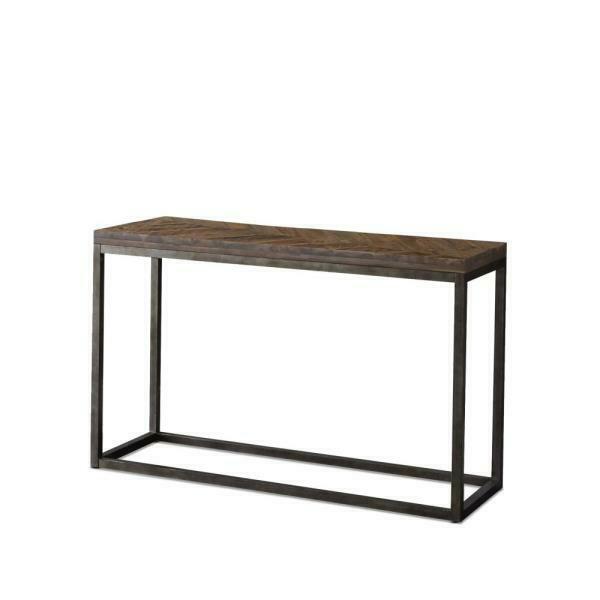 Steve Silver Lorenza Console Sofa Accent Table in Distressed Wood