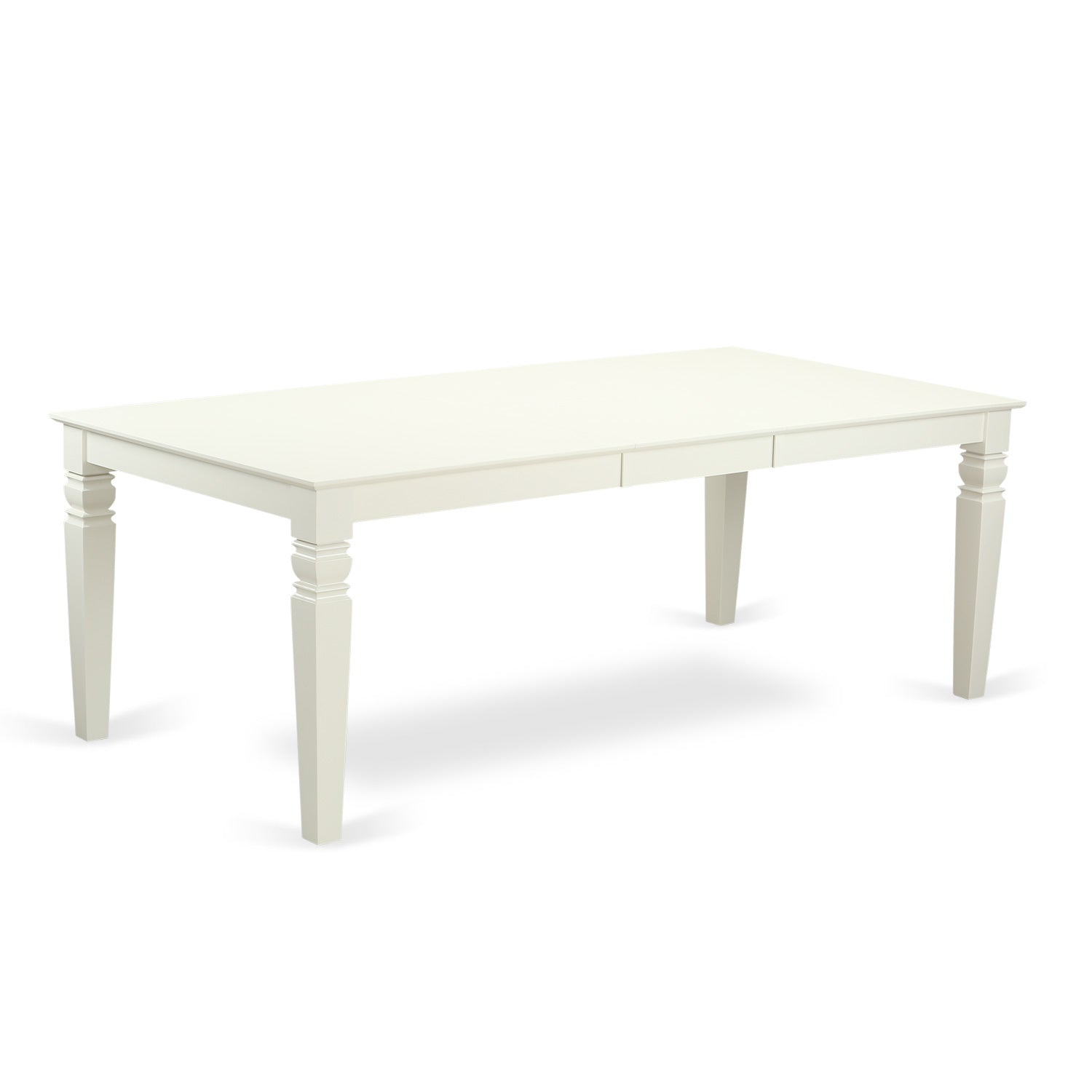 LGWE9-LWH-W 9 PcTable set with a Dining Table and 8 Dining Chairs in Linen White