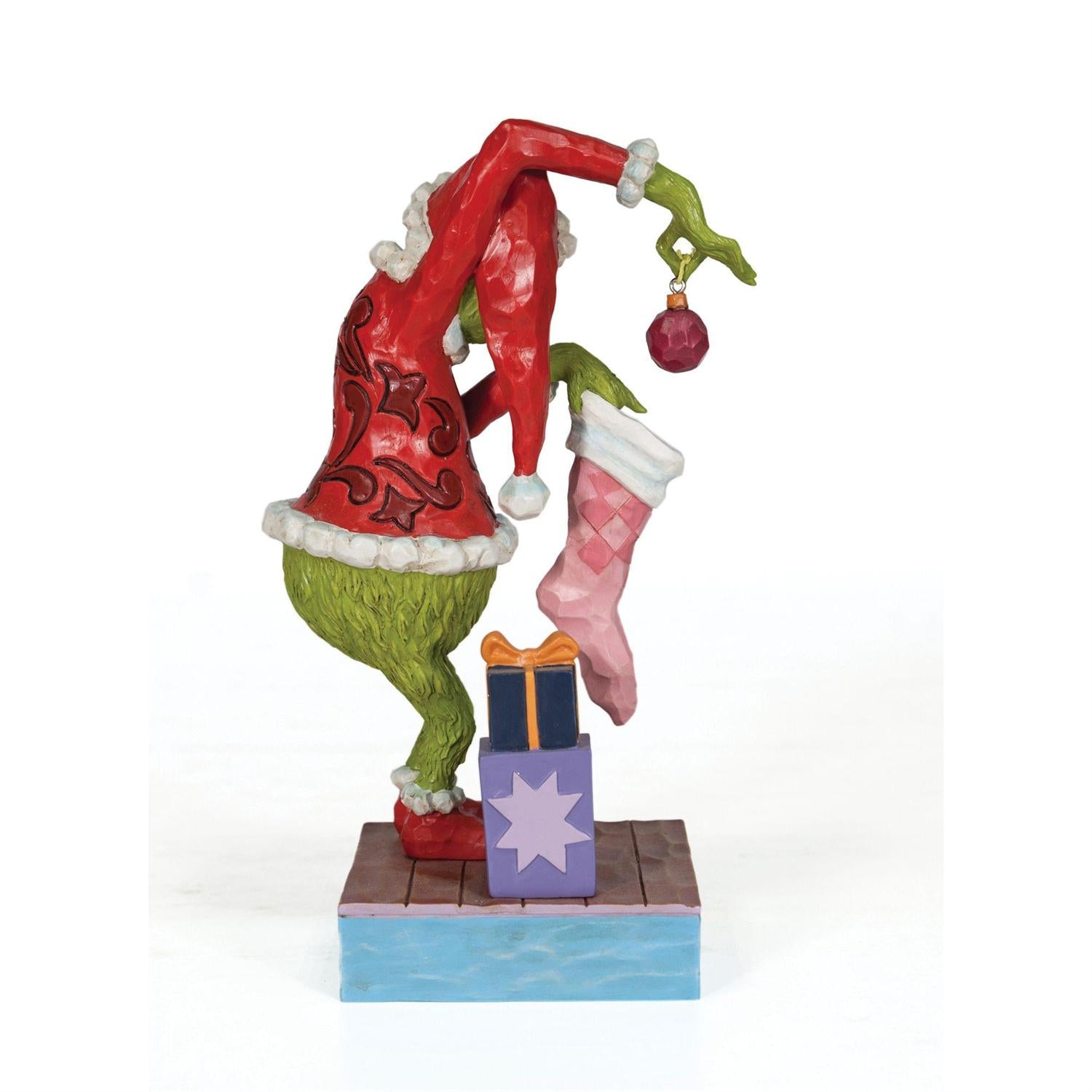 Enesco Jim Shore Grinch Stealing Presents Christmas Figurine