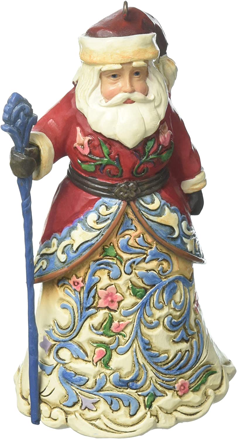 Jim Shore Heartwood Creek Norwegian Santa Stone Resin Hanging Ornament