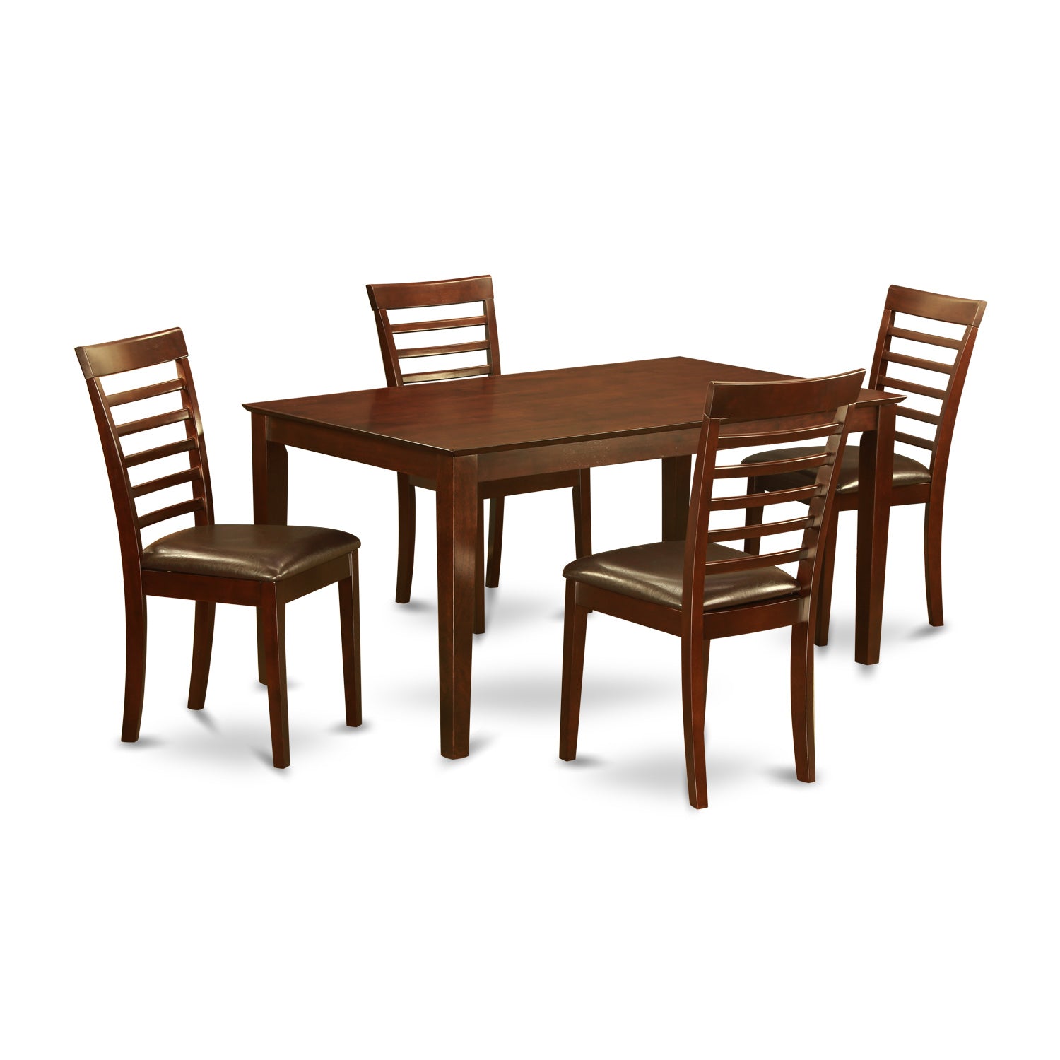 CAML5-MAH-LC 5 Pc Dining set-Dining Table and 4 Chairs