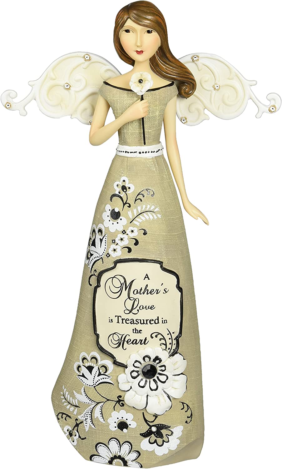 Pavilion Gift Company Modeles 88038 9-Inch Angel Holding Flower Mother Sentiment