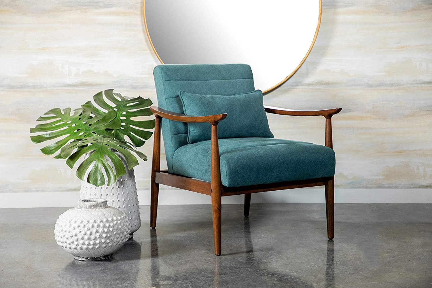 Coaster Home Furnishings Accent Chair Teal / Walnut