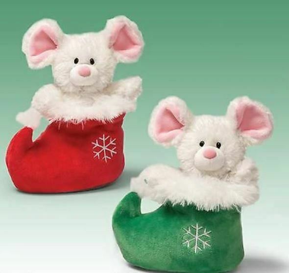 Gund Mr. Jingles Mouse in Boot Green - 7"