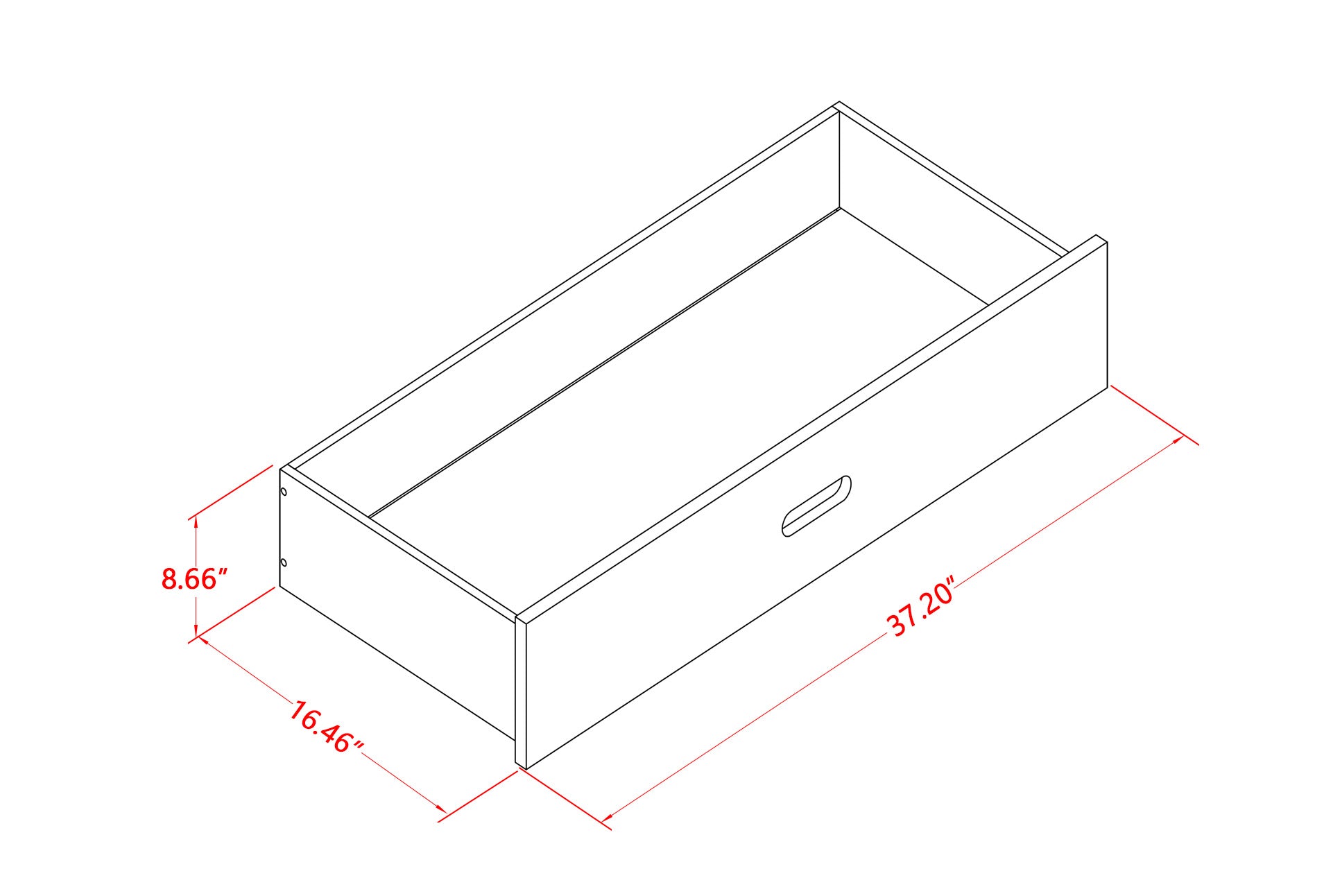 Albury Bunk Bed Under Drawer in White Finish