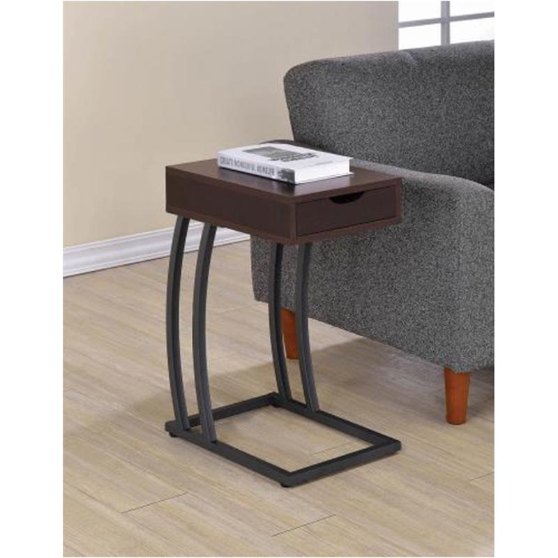 Troy Accent Table with Power Outlet Cappuccino