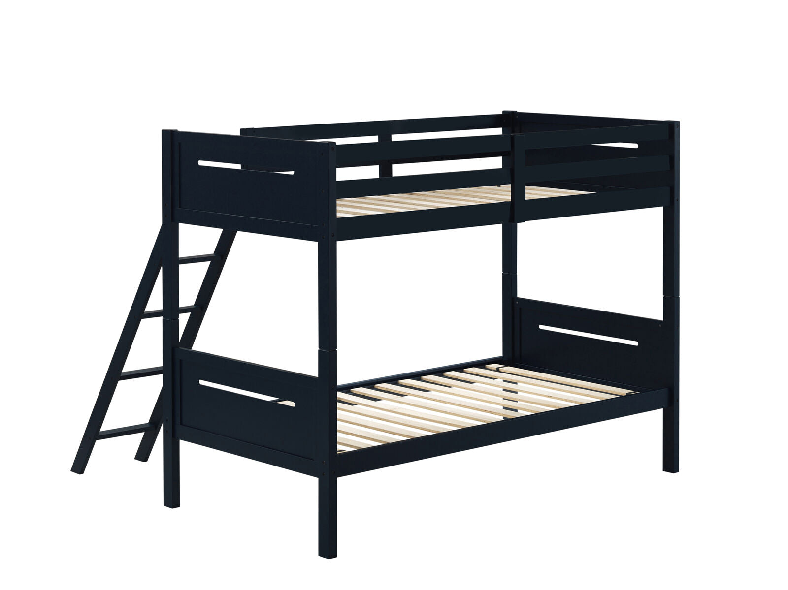 Coaster Solid Wood Separable Littleton Twin Over Twin Bunk Bed Blue