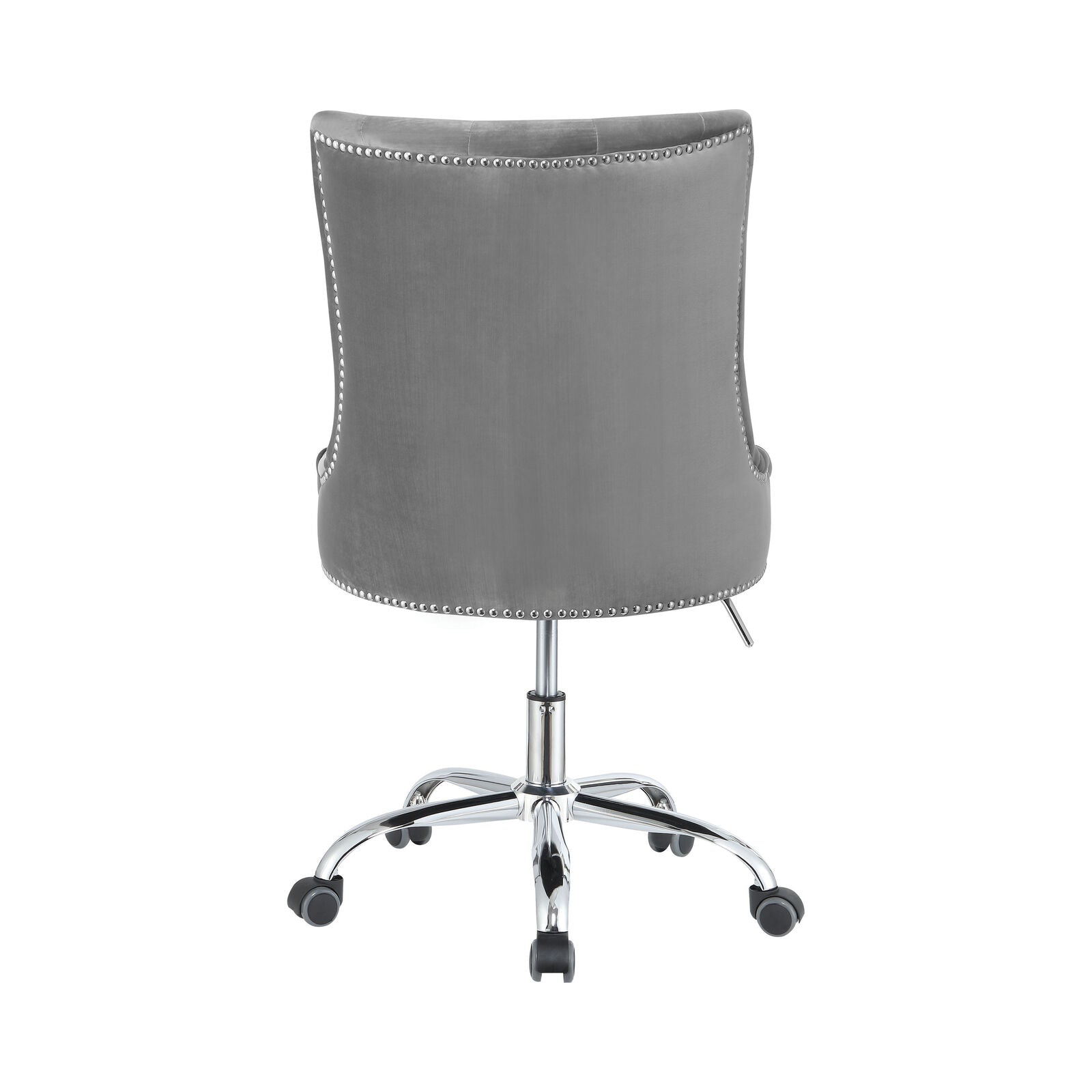 Julius Upholstered Tufted Office Chair Gray and Chrome